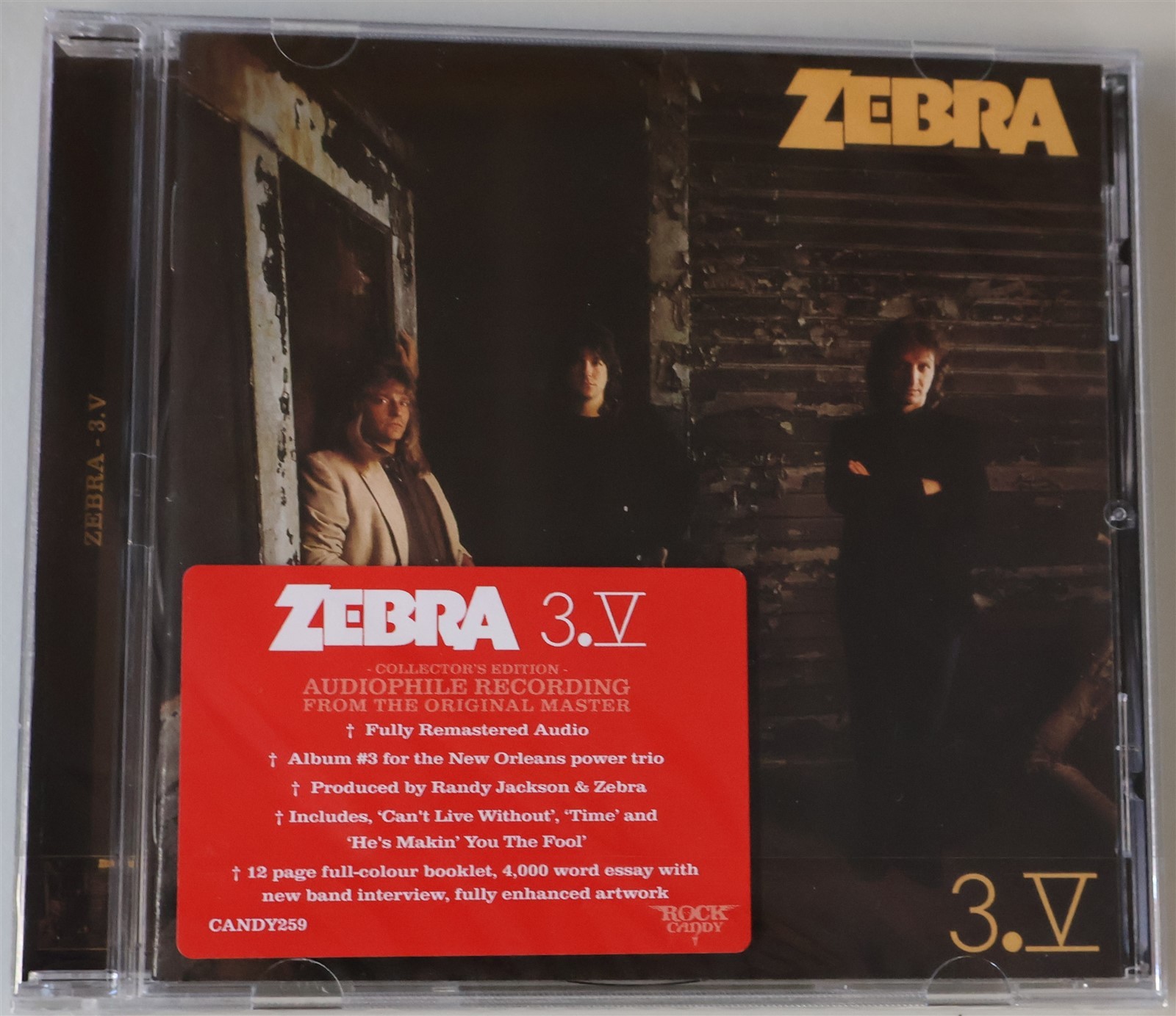 Zebra 3.V CD new Rock Candy Records remaster