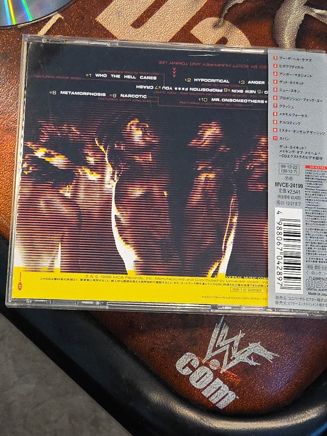 Methods of Mayhem Self-Titled Japan CD OBI MVCE-24199 Tommy Lee Sticker 1999