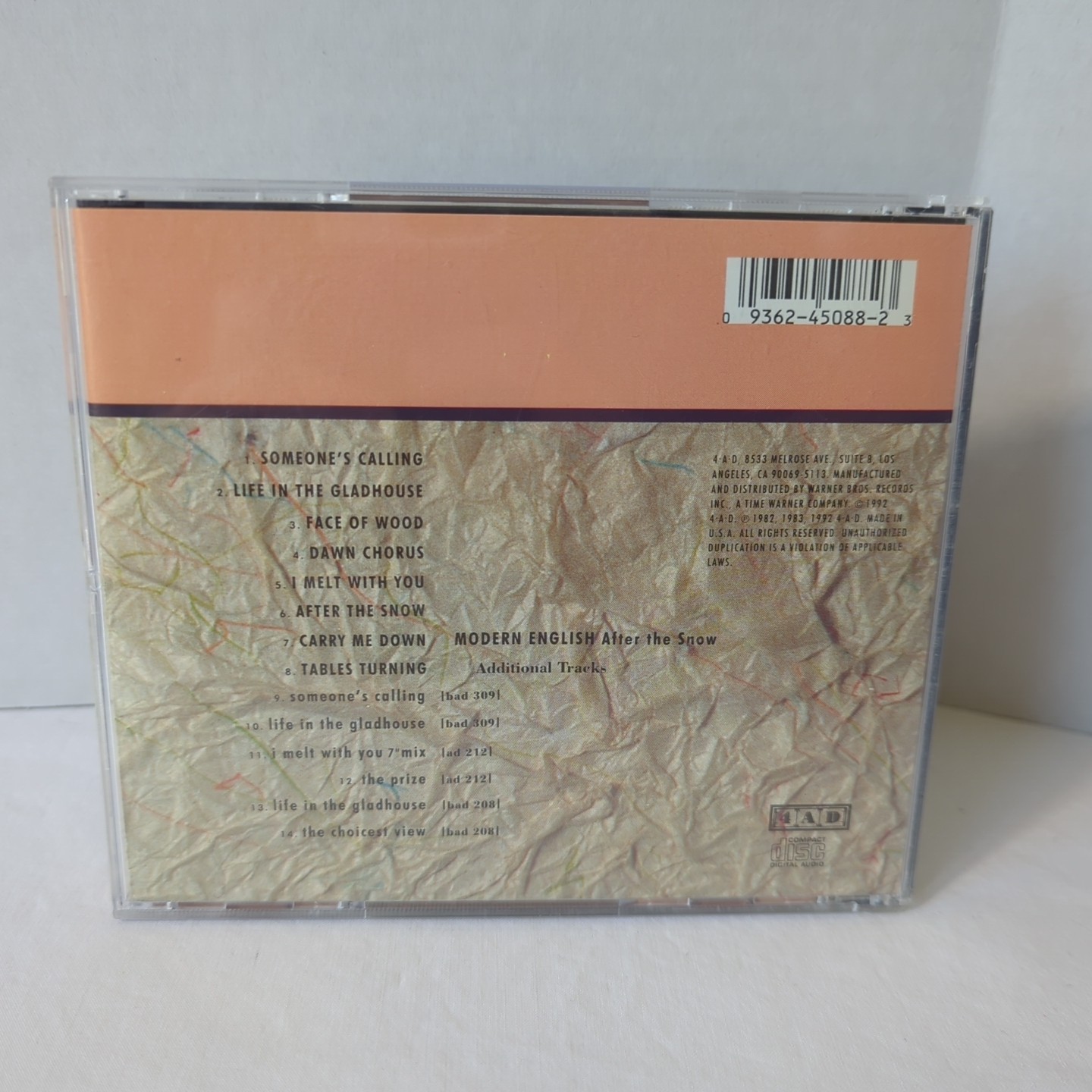 Modern English After The Snow (CD, 1992)