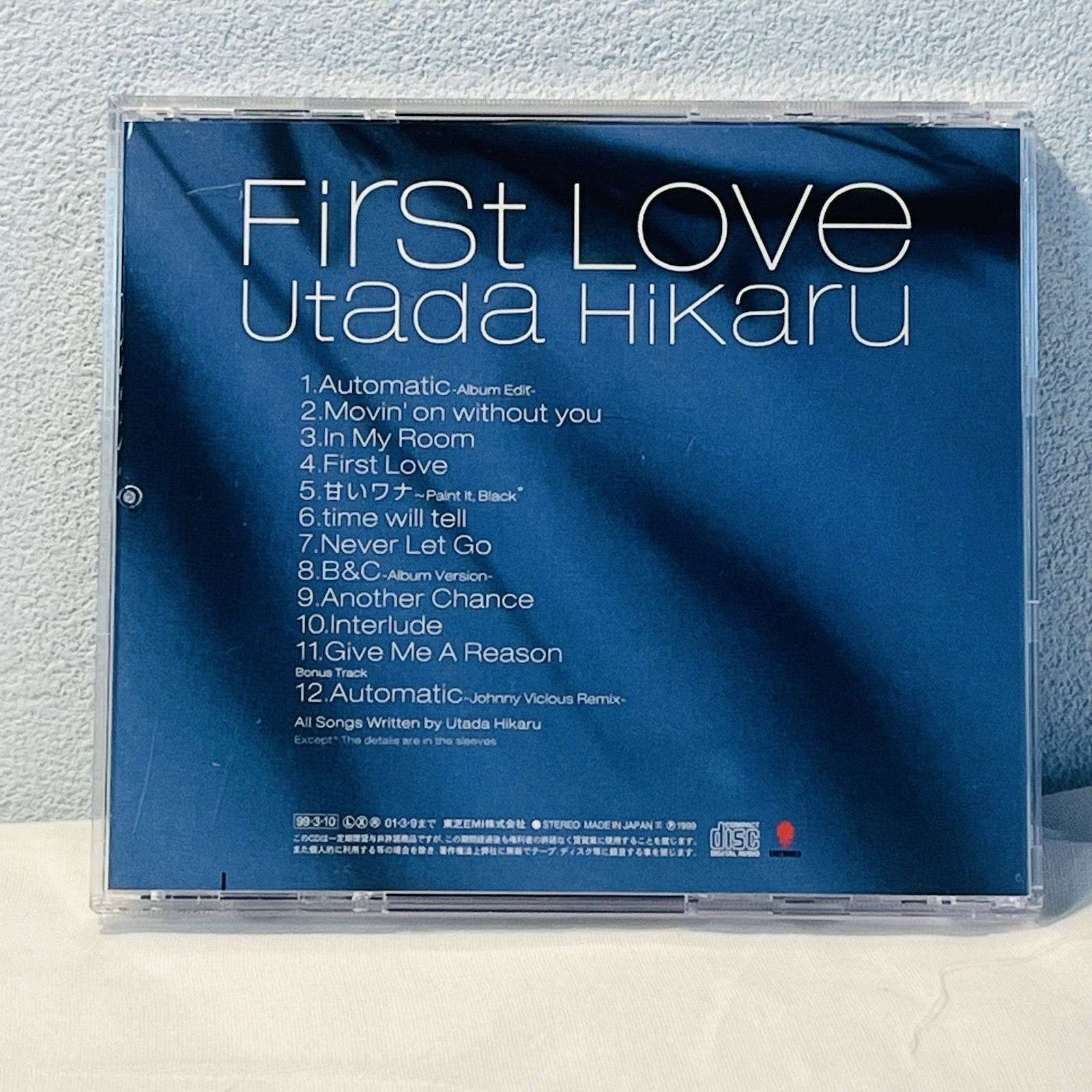 Utada Hikaru First Love TOCT-24067 Japan CD Album J-Pop 1999 Used Tested