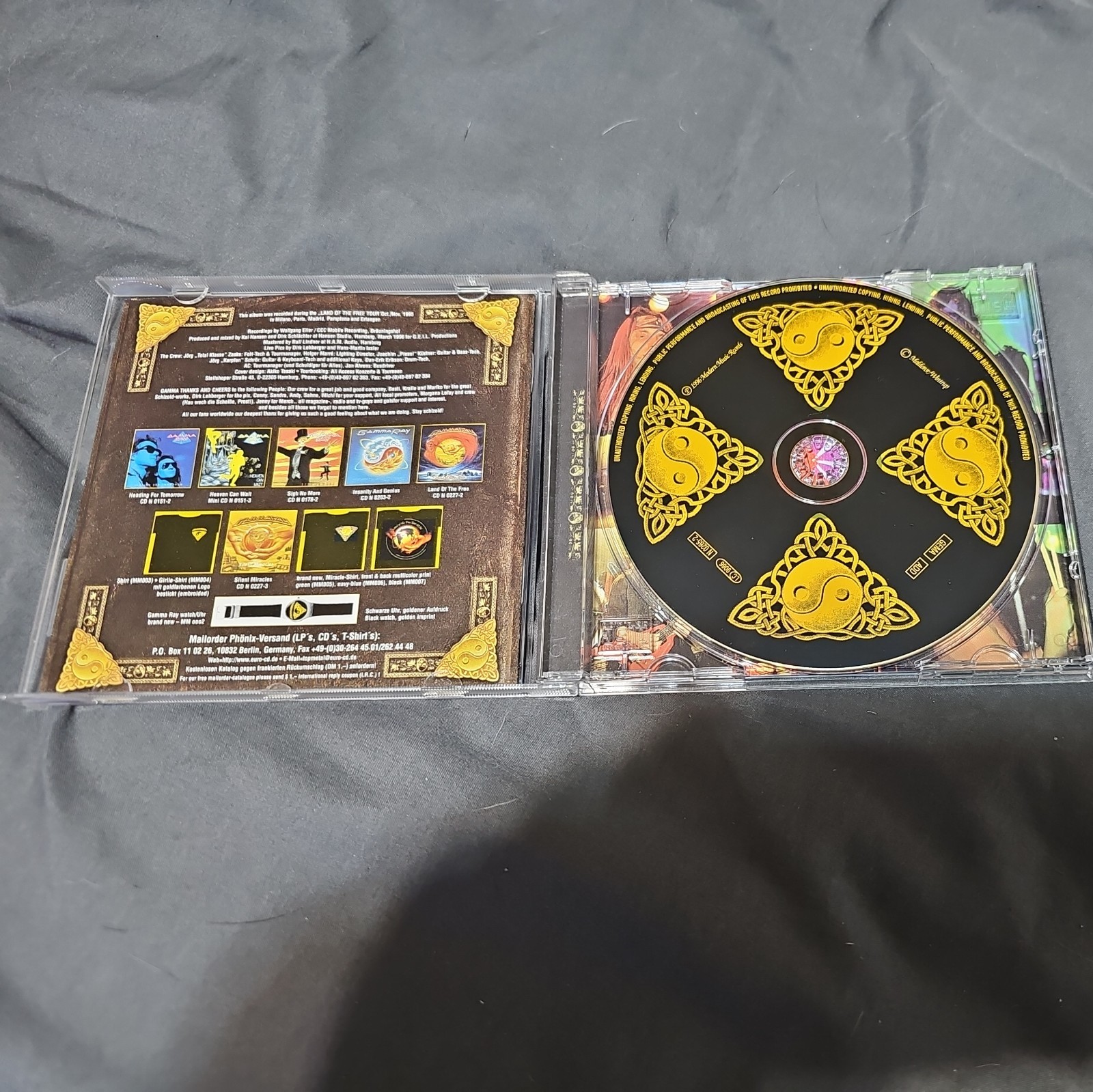 Alive ’95 by Gamma Ray (CD, Sep-1999, Noise) Free S&H