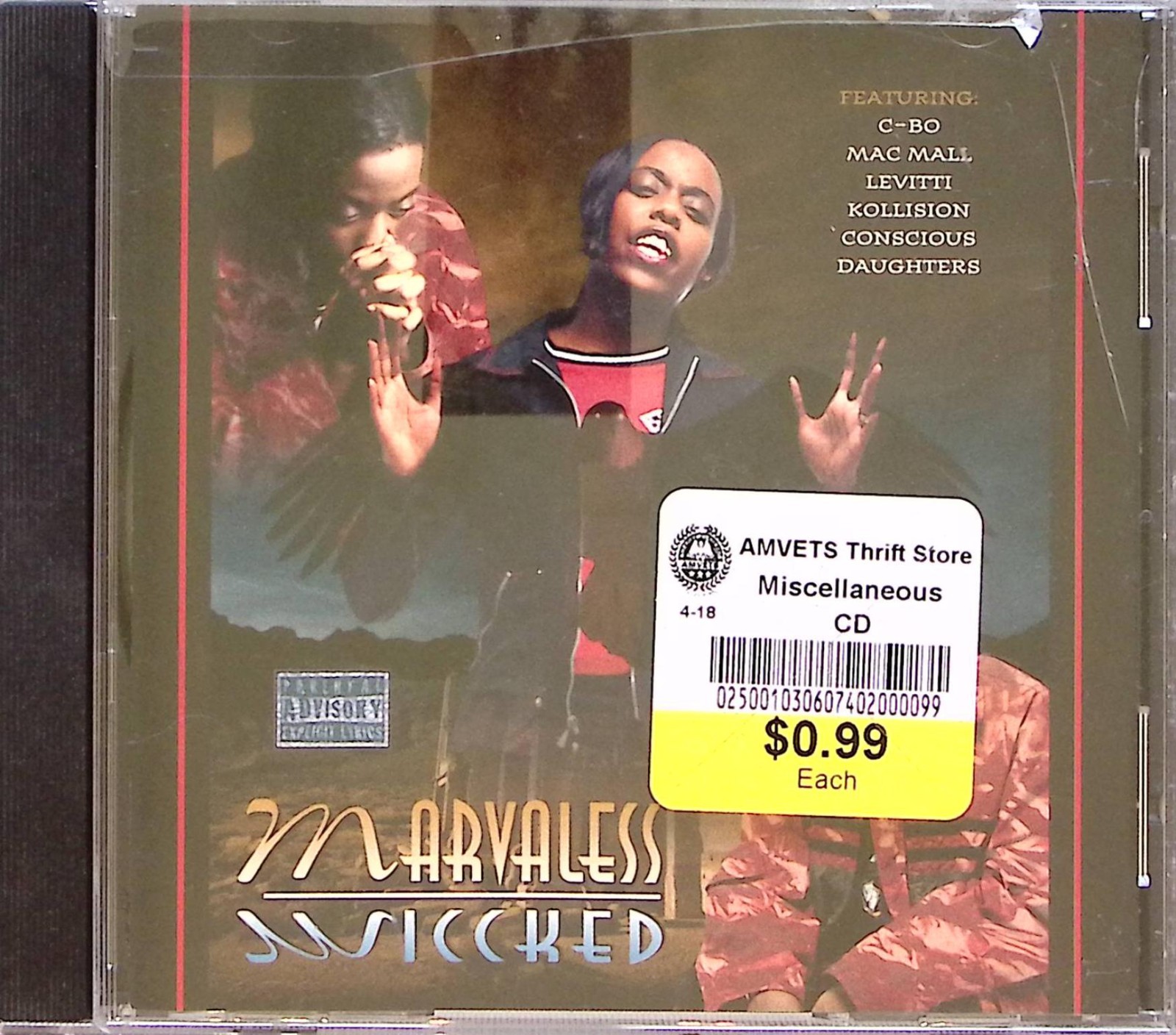 MARVALESS WICCKED AWOL RECORDS CD 341B