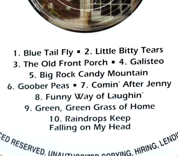 Burl Ives Folk Music CD 2004 Echo Bridge Home Entertainment Blue Tail Fly
