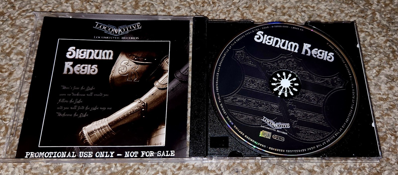 Signum Regis – s/t Self Titled Promo CD Locomotive 2008. Rare!