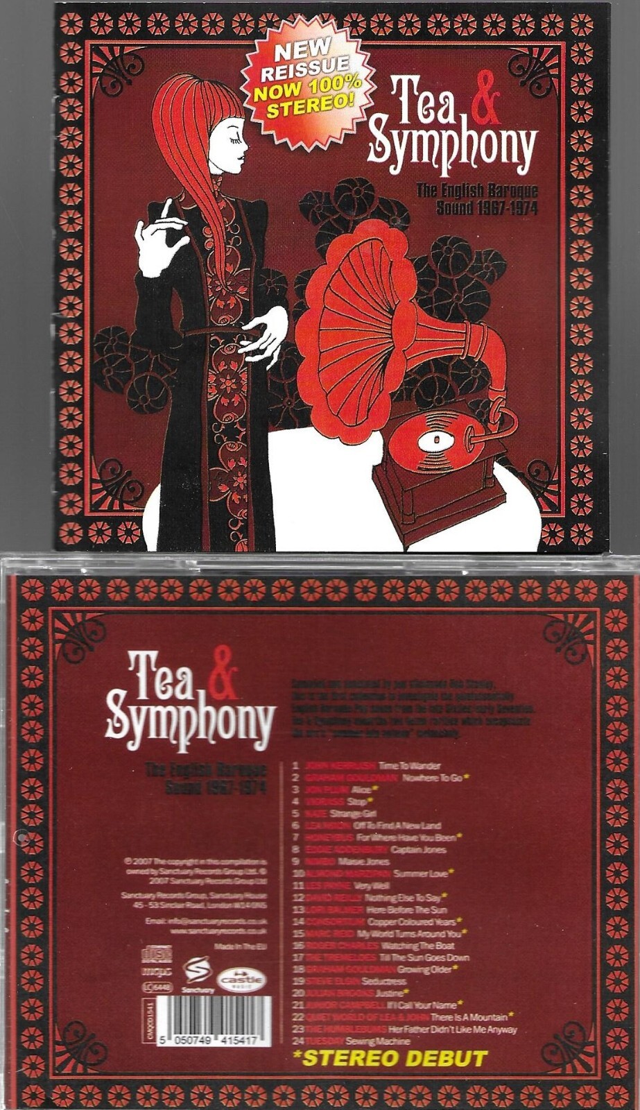 TEA AND SYMPHONY-ENGLISH BAROQUE SOUND-RI OF UK CD NOW 100% STEREO!