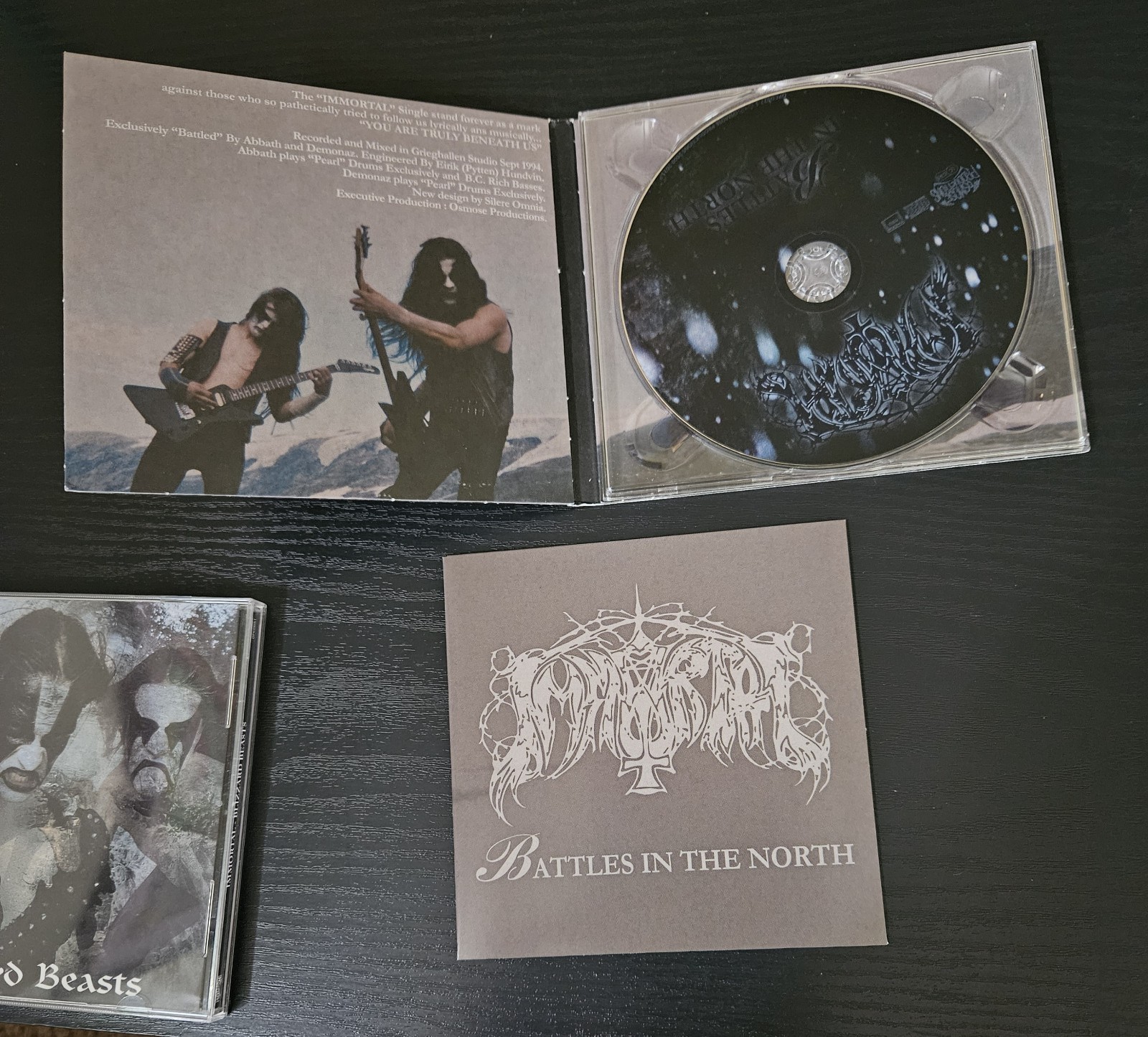 Immortal 2 CD Lot Battles In The North Blizzard Beasts Osmose Black Metal Norway