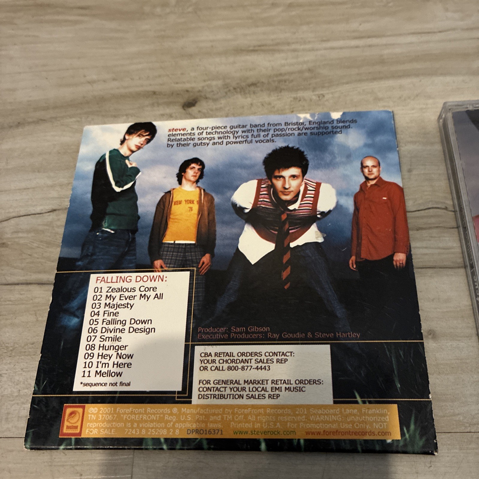 Steve Falling Down Regular & Advance 2 CD LOT Christian Forefront