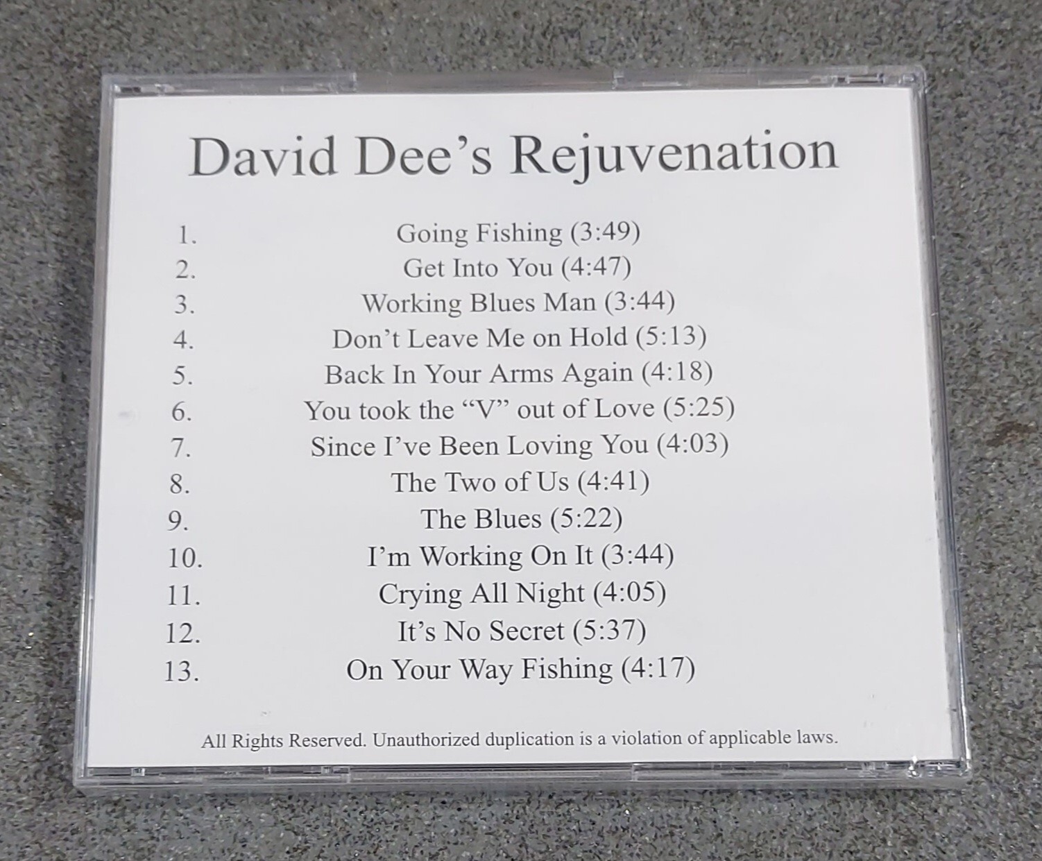David Dee’s Rejuvenation CD *SEALED* (CS1)
