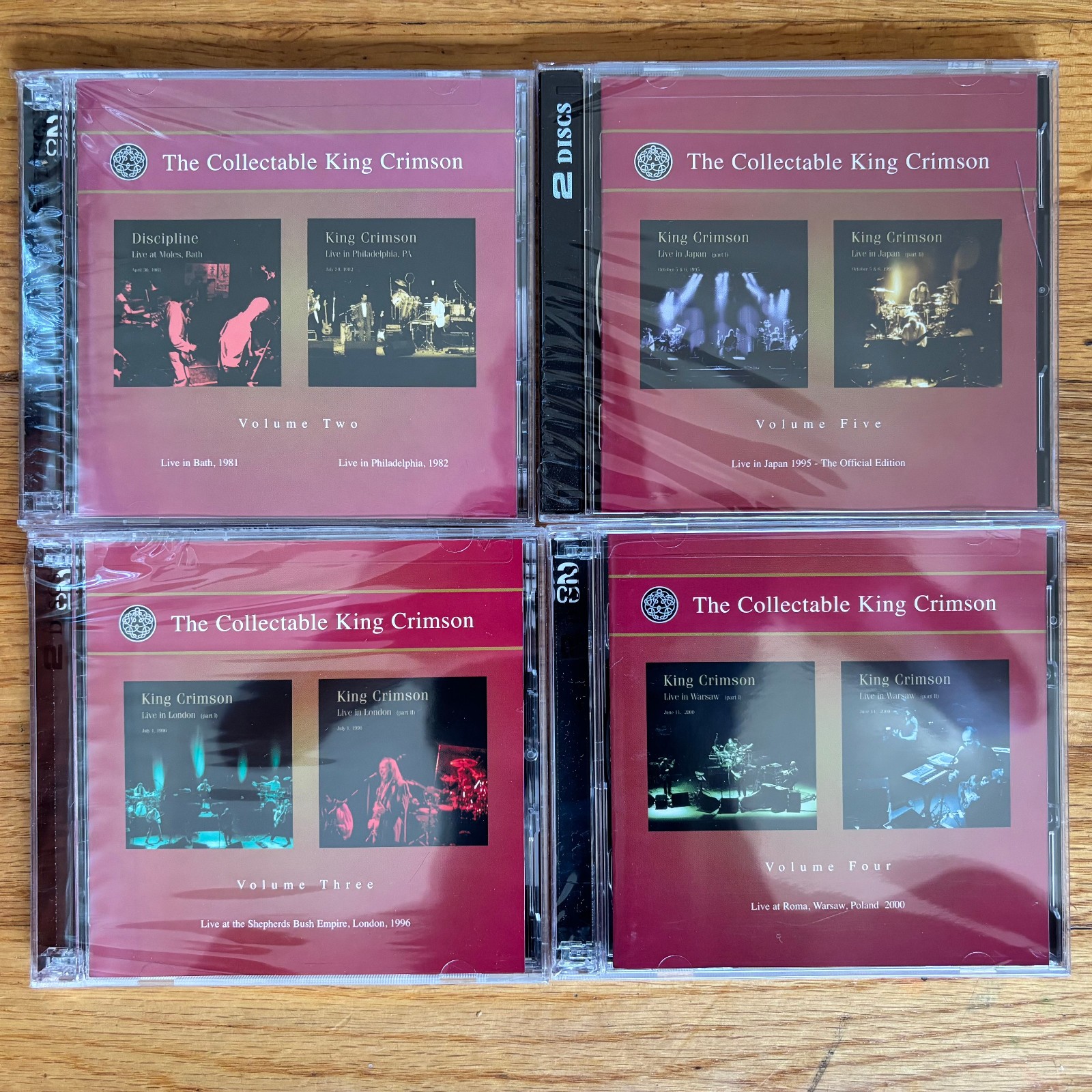 The Collectable KING CRIMSON Vol. 2-3-4-5 ALL NEW SEALED Live Robert Fripp DGM