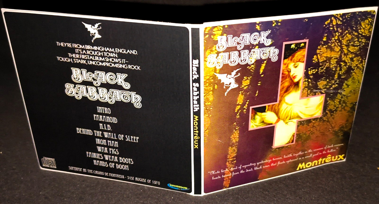 Black Sabbath Montreux 1970 Gate Fold CD Package NEW