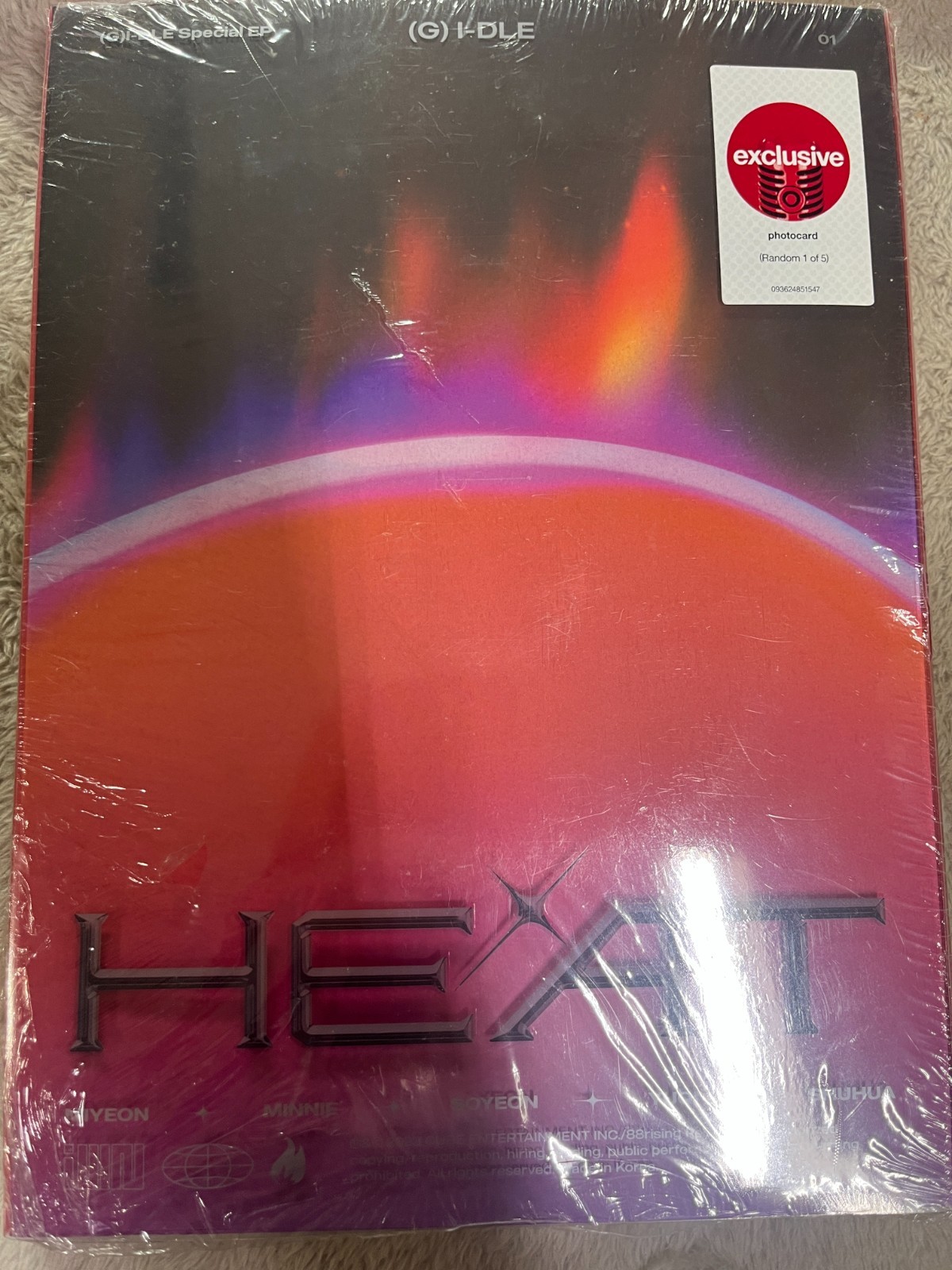(G)I-DLE – Heat Special EP Target CD Set with 1 of 5 Photo Card NEW Sealed