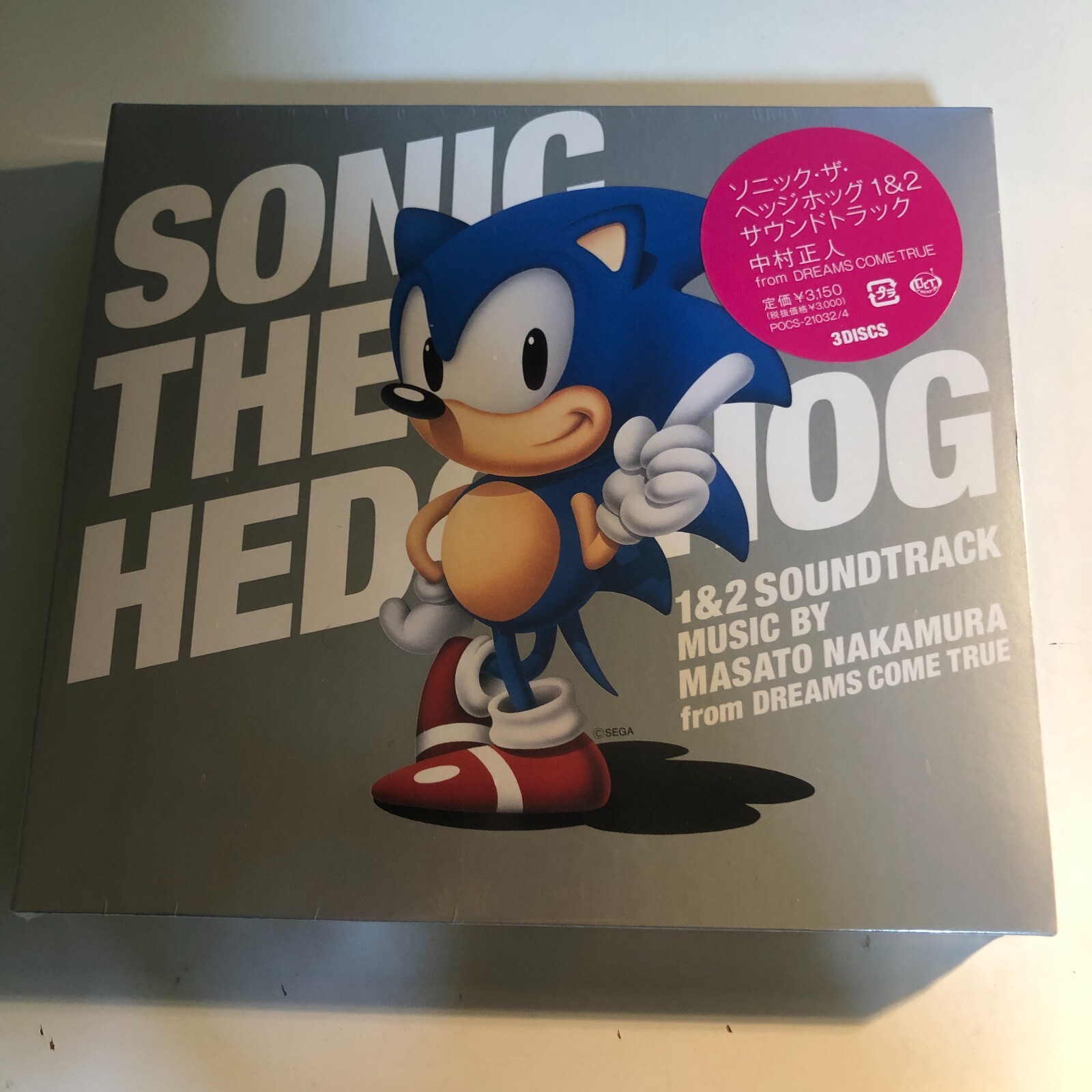 Sonic the Hedgehog 1&2 Soundtrack Music by Masato Nakamura Dream Comes True 3 CD