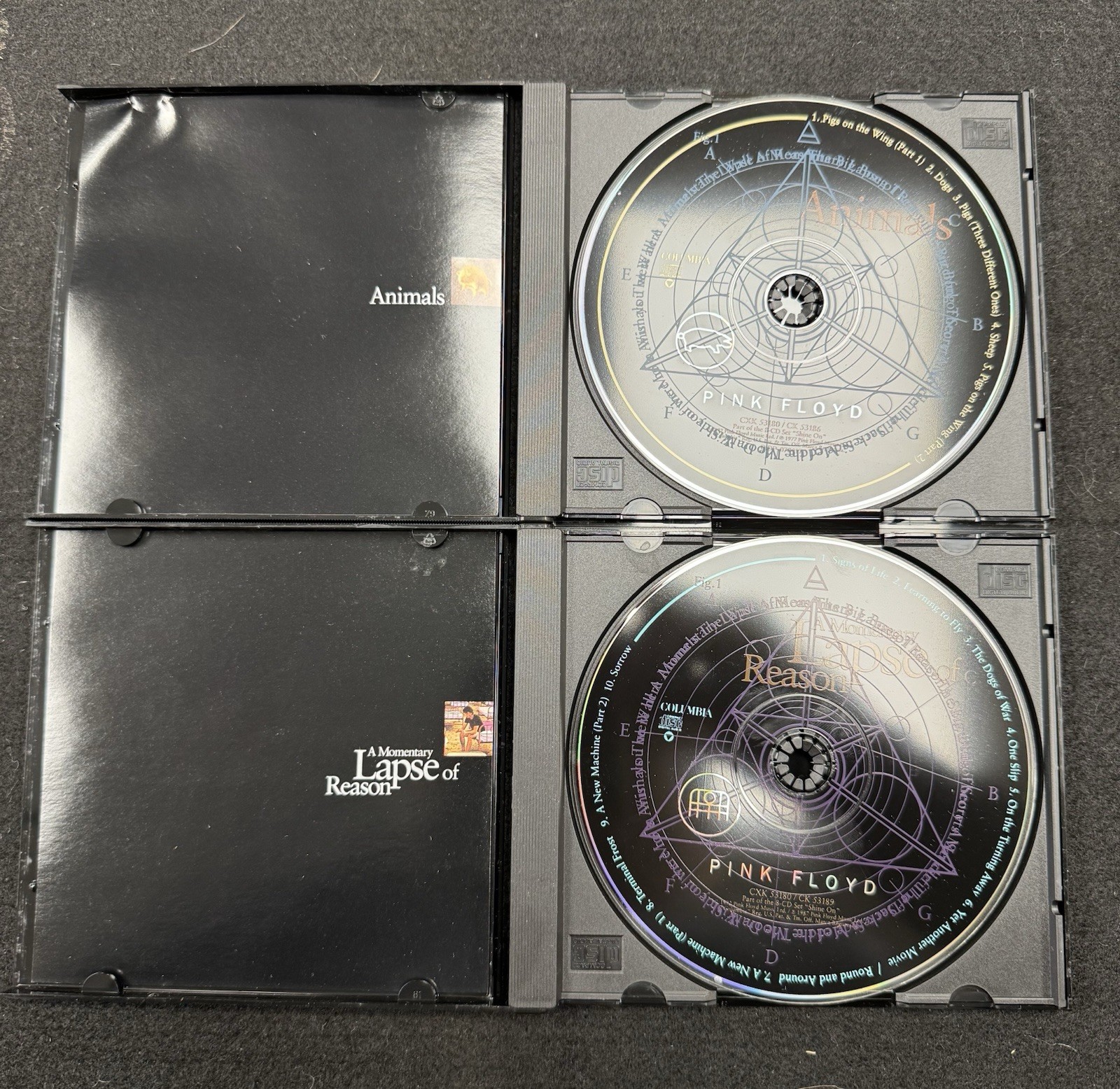 Pink Floyd Shine On Rock CD Box Set With Book And Postcards 8 Cds