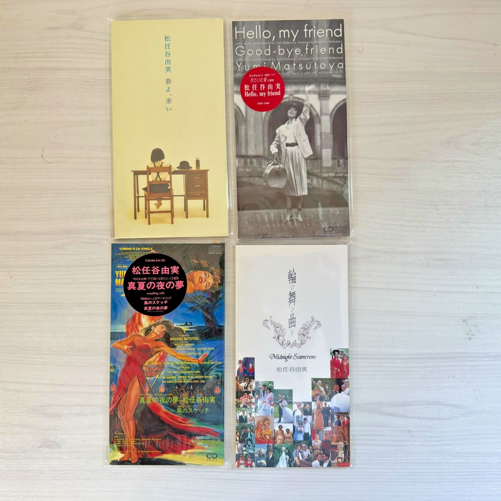 Yumi Matsutoya 8cm CD Single 4pcs Lot Haru Yo Koi 90s J-POP City Pop Queen Japan