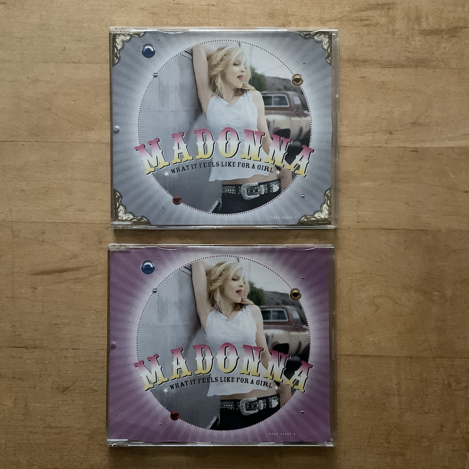 Two Madonna What It Feels Like For A Girl Remixes 4 Track & 3 Track Single CD