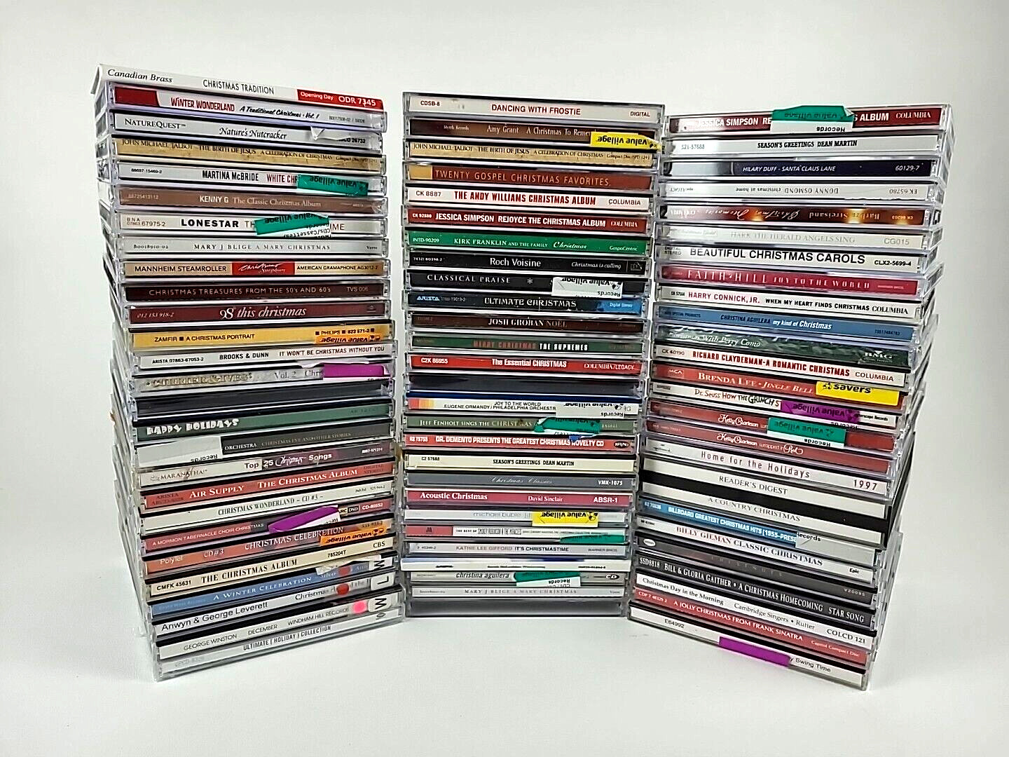 Lot of 50+ CHRISTMAS HOLIDAY CDs Pop Rock Jazz Classical Country Kids