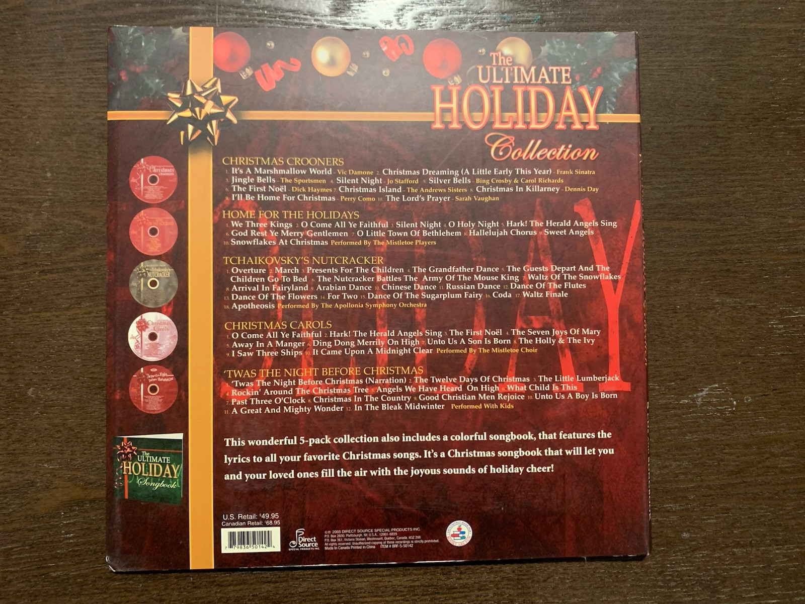 2003 The Ultimate Holiday Collection 5 CD Set Christmas Crooners Xmas Music