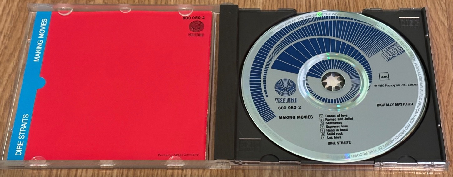 Dire Straits – “Making Movies” CD [RARE Blue Swirl, W.Germany]