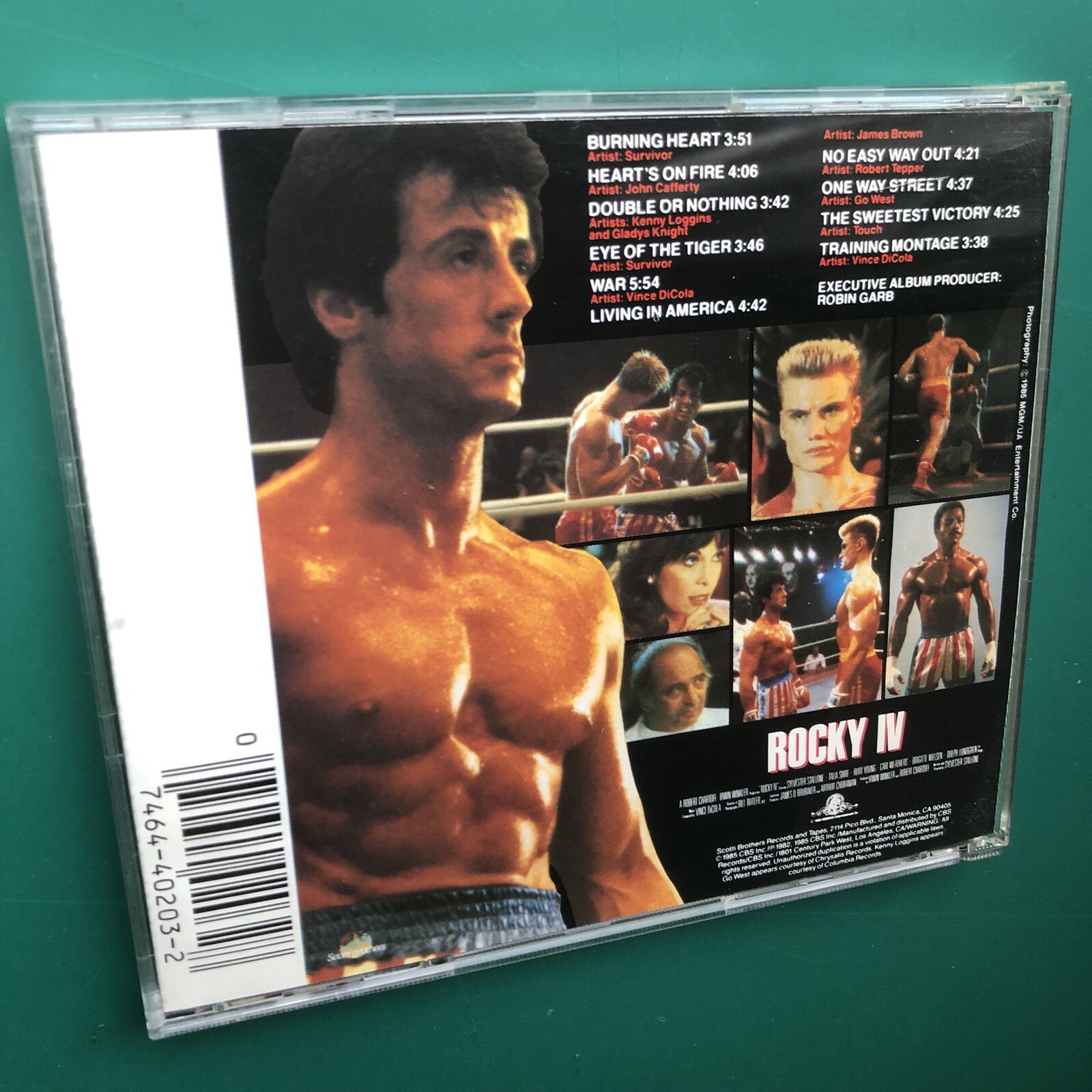 Sylvester Stallone ROCKY IV Film Soundtrack CD Talia Shire Vince DiCola Survivor