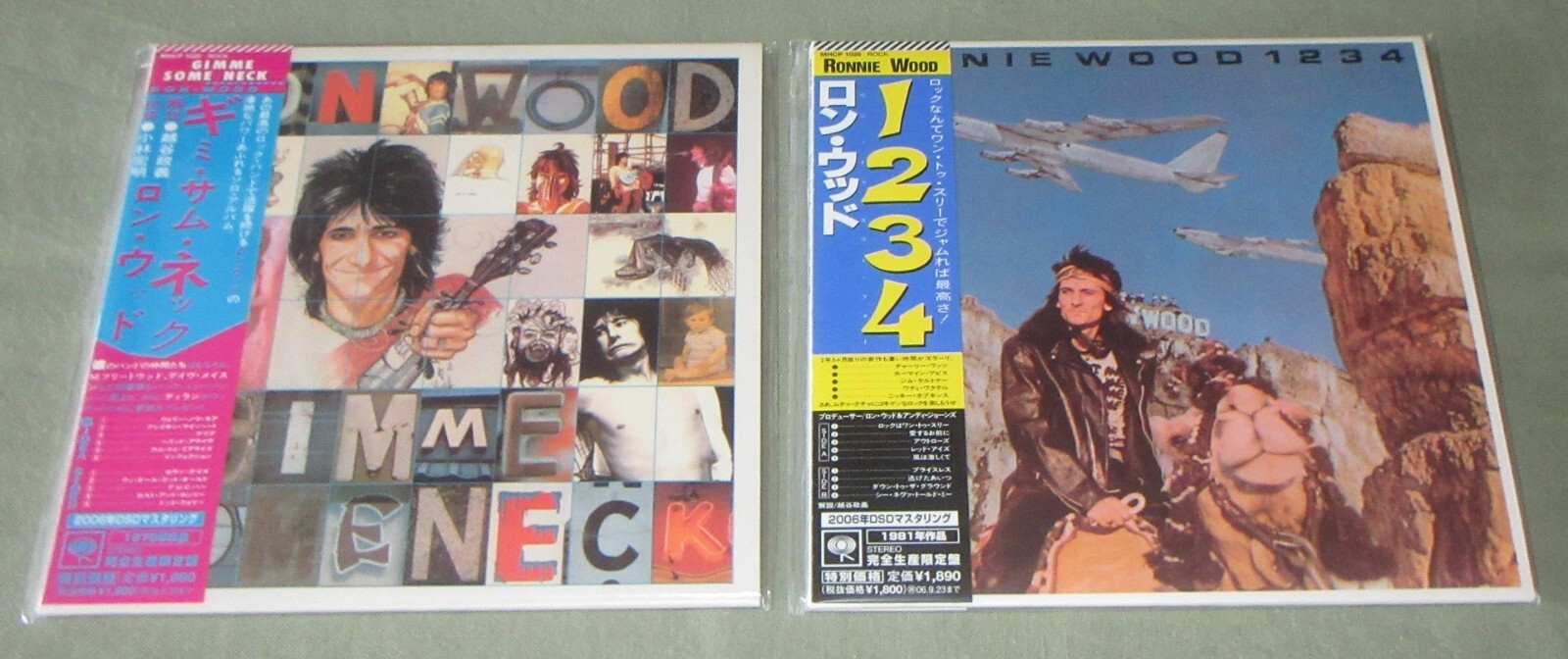 Set of 2! PROMO! MINT! Ronnie Wood JAPAN CD Rolling Stones CARD SLEEVE mini LP