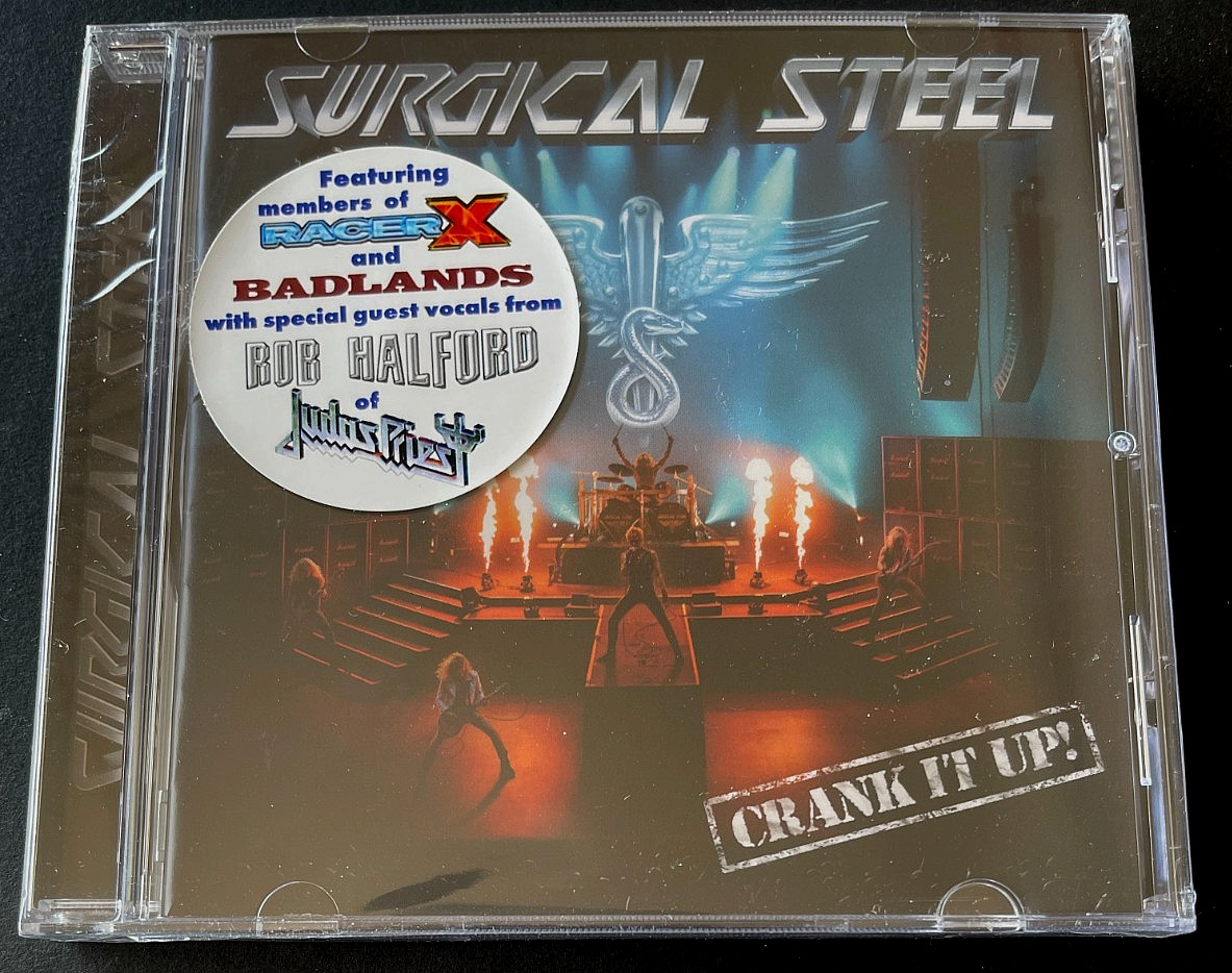 SURGICAL STEEL Crank It Up! cd JUDAS PRIEST Rob Halford RACER X Obsession OMEN