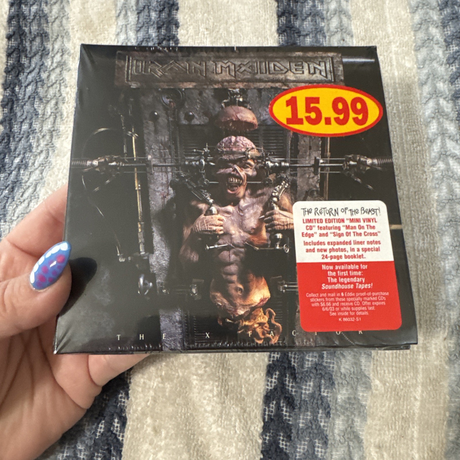 NEW** Iron Maiden X Factor ! Limited Edition, Mini Vinyl CD! RARE OOP•• Digipak