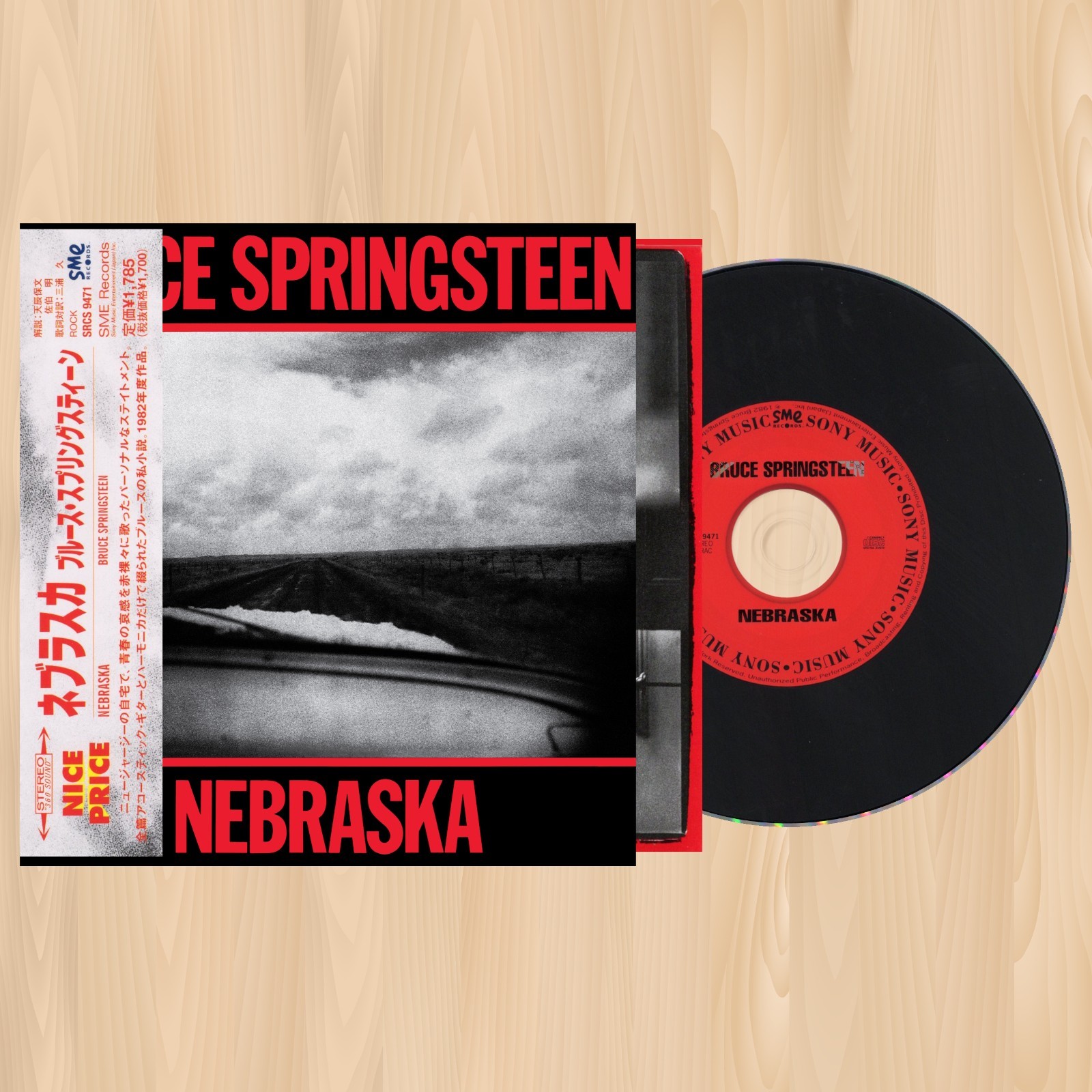 BRUCE SPRINGSTEEN Nebraska JAPAN CD Johnny 99 ATLANTIC CITY State Trooper 0628
