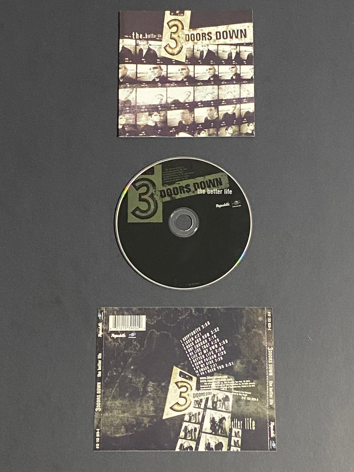 3 Doors Down The Better Life CD 2000 Post-Grunge Rock Republic Records NO CASE