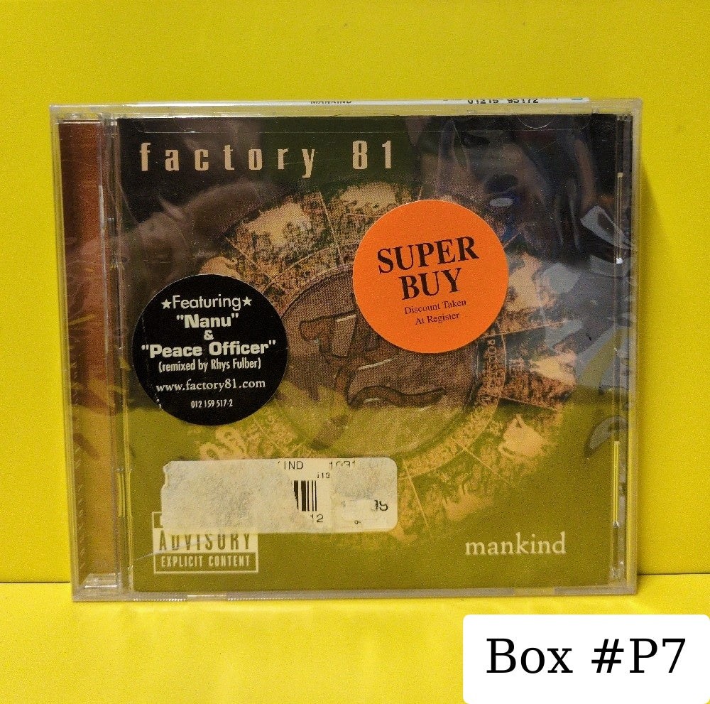 Factory 81 – Mankind – 2000 – 012159517-2 – New – Sealed – CDs