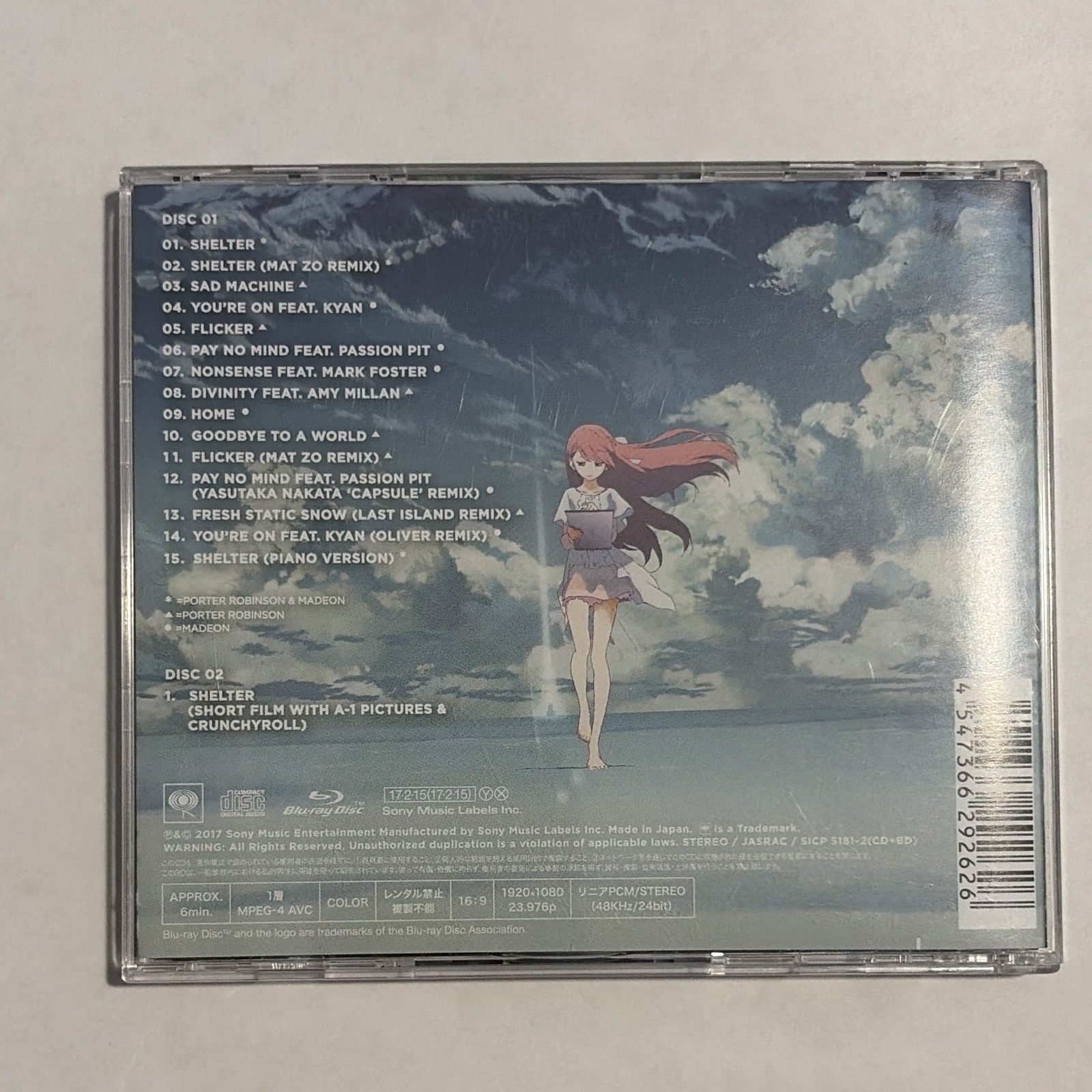 Porter Robinson & Madeon Shelter with Disc 2 CD Blu-ray Movie