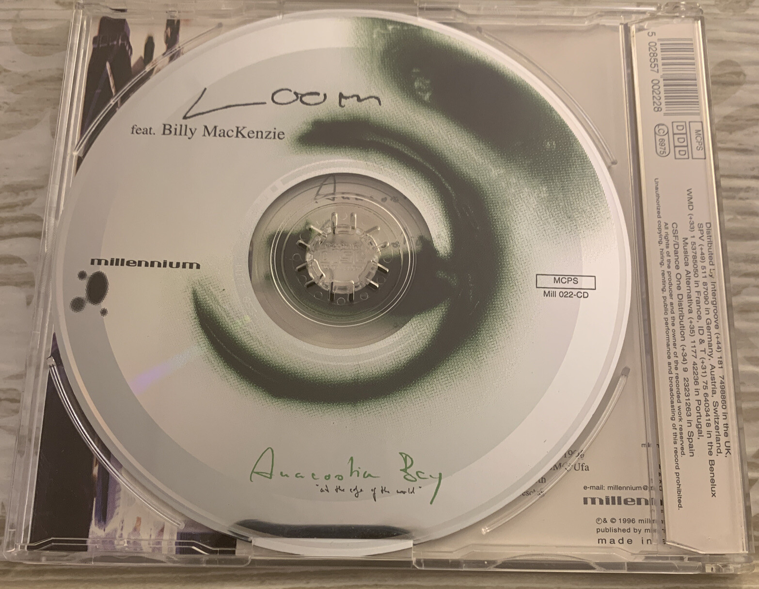 Billy Mackenzie Loom Anacostia Bay At The Edge of the World CD 1996 EX Cond