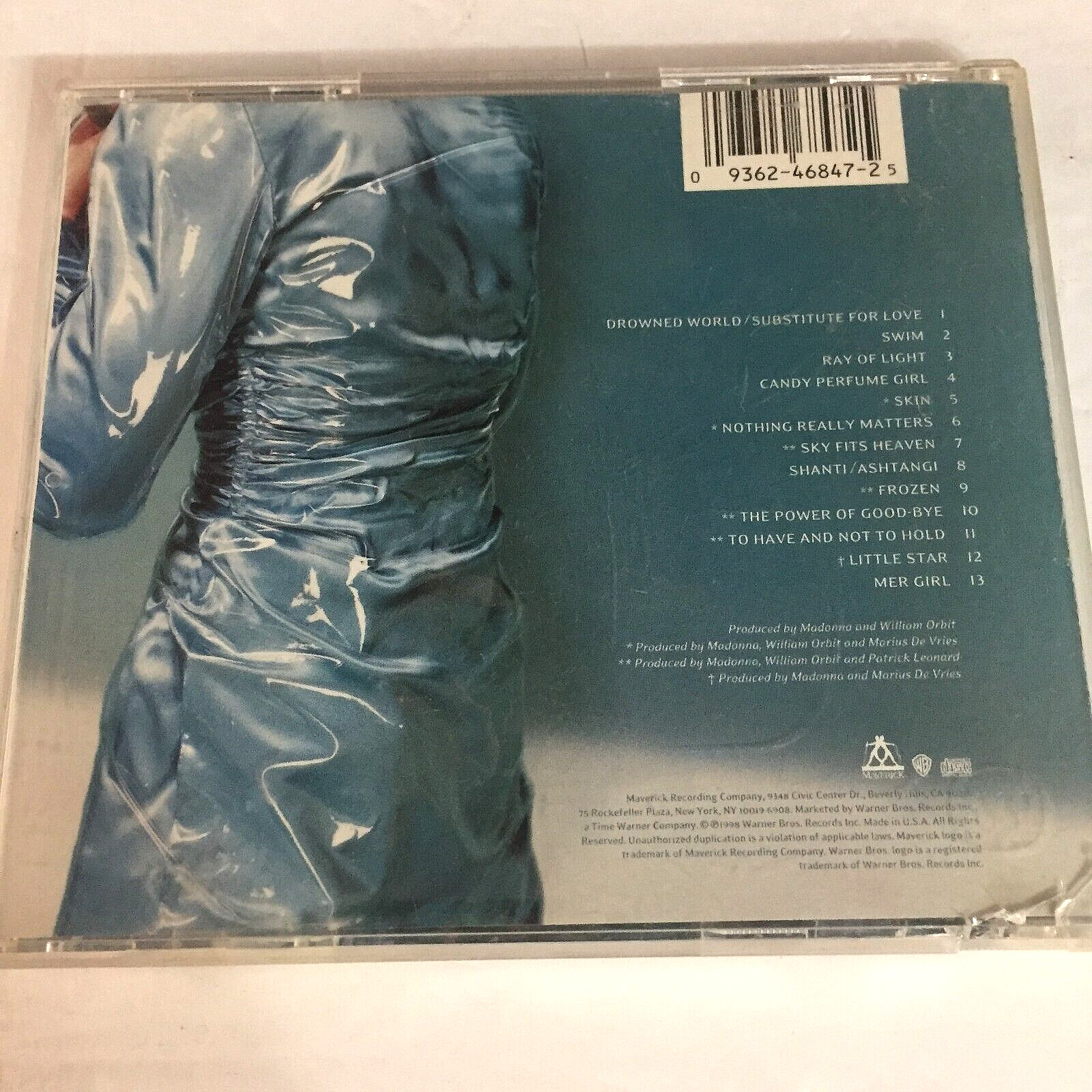 Madonna: Ray of Light CD Ships Same Day