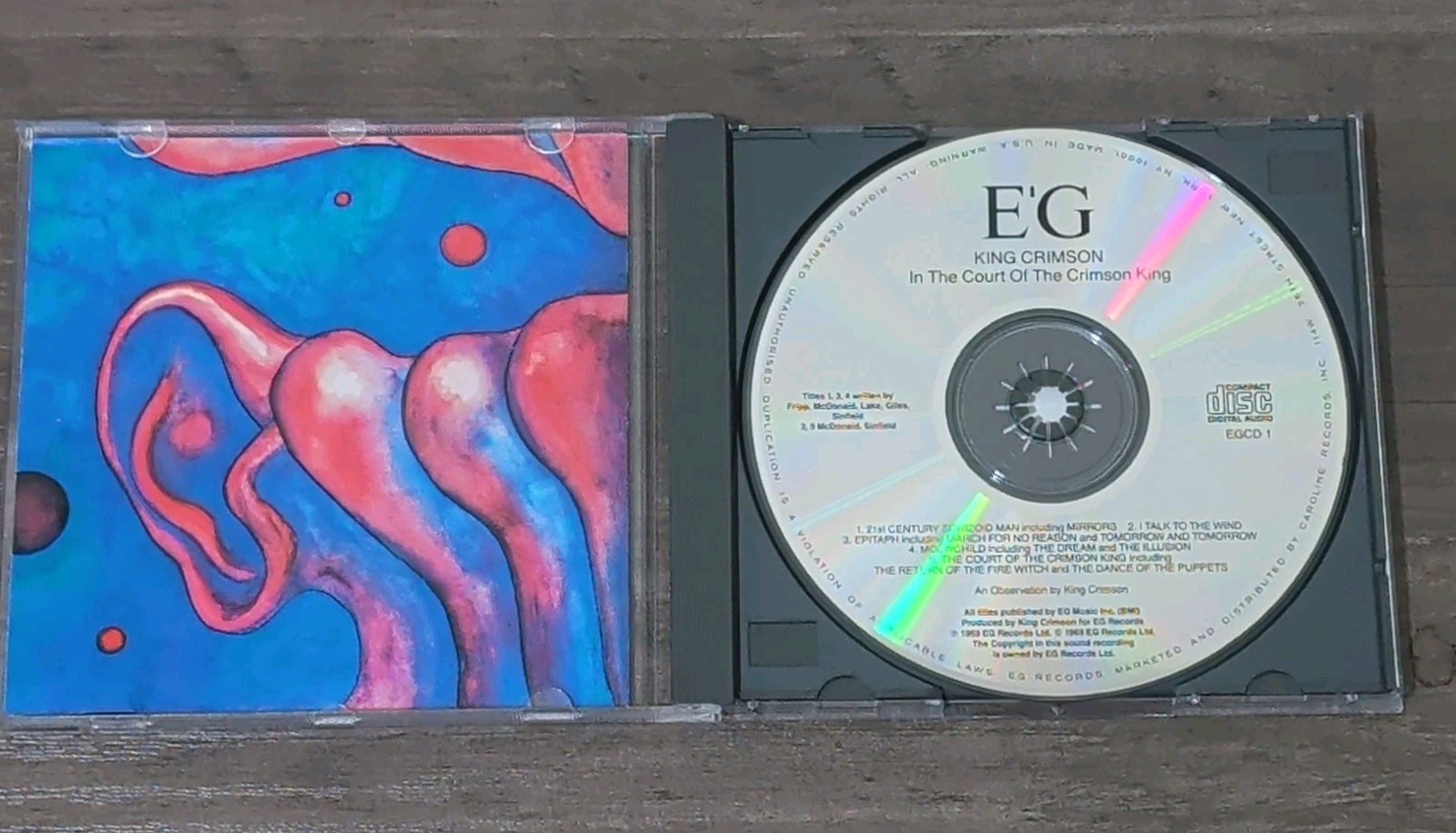 King Crimson In The Court Of The Crimson King (1969) CD – Very Good Condition