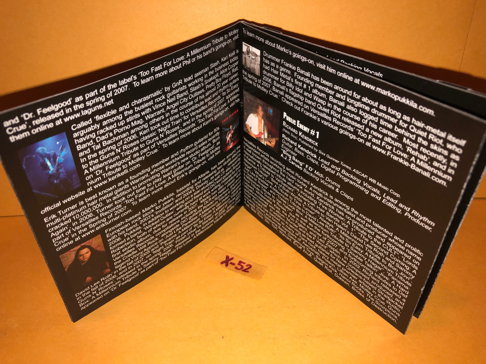 Motley Crue tribute CD Wasp Poison LA Guns Quiet Riot Warrant Ratt Dio PM Dawn