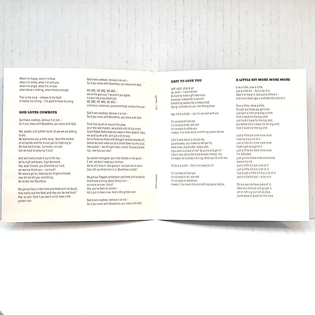 The Bosshoss Flames of Fame (UK IMPORT) Limited Edition CD & DVD w/ Lyric Book