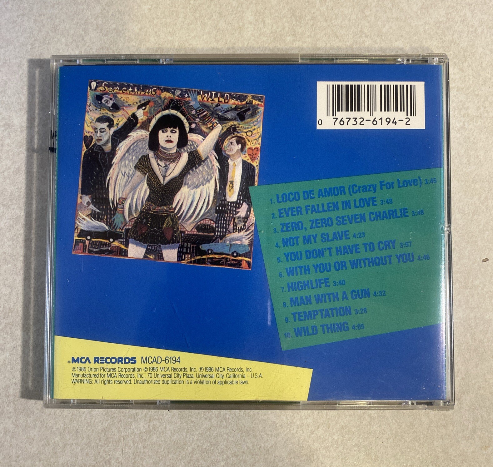 Something Wild – Original Soundtrack (CD, 1986, Japan, MCA) Near Mint