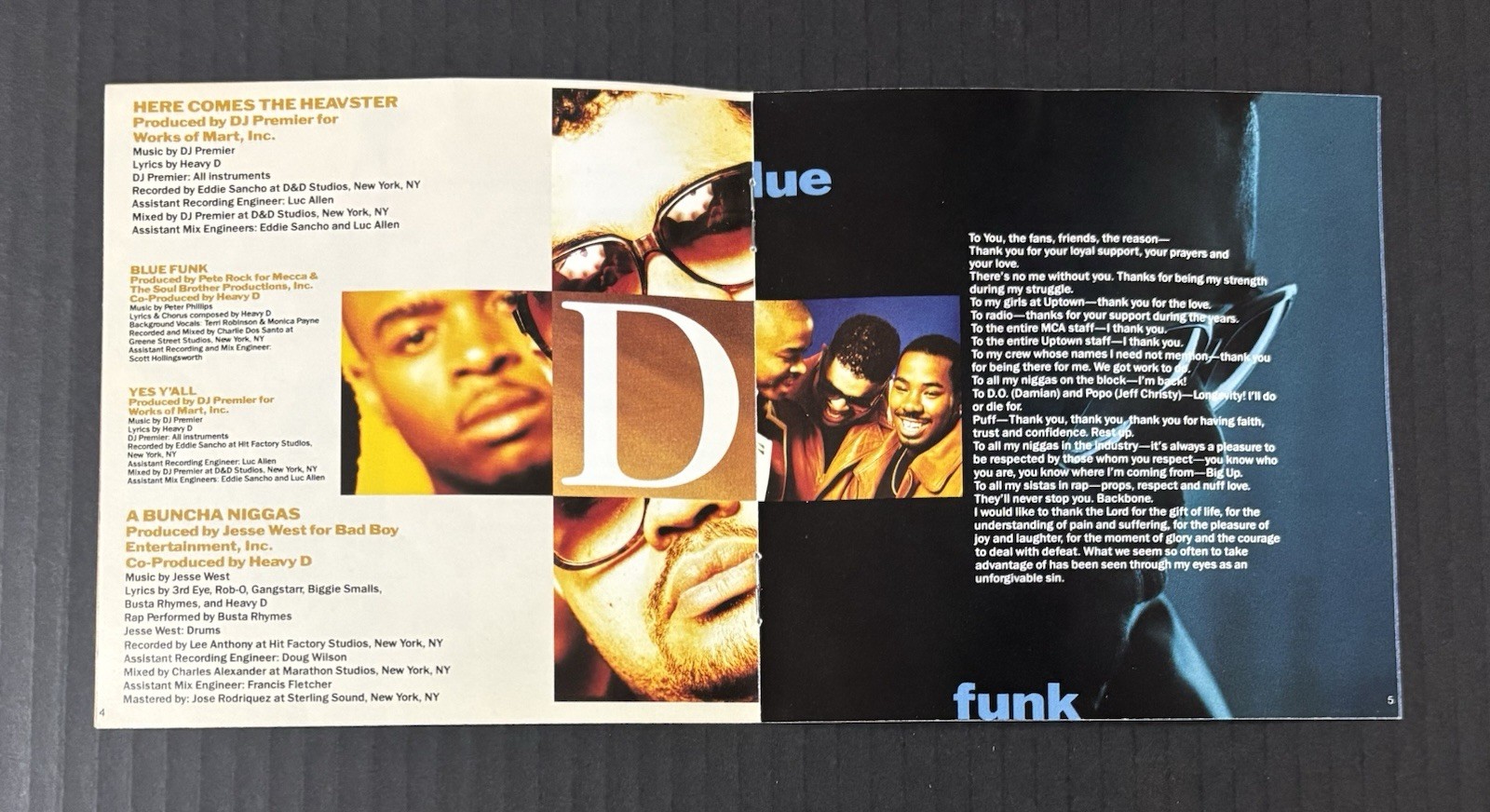 Heavy D. & The Boyz Blue Funk 1993 Japan Promo CD OBI Pete Rock DJ Premier B.I.G