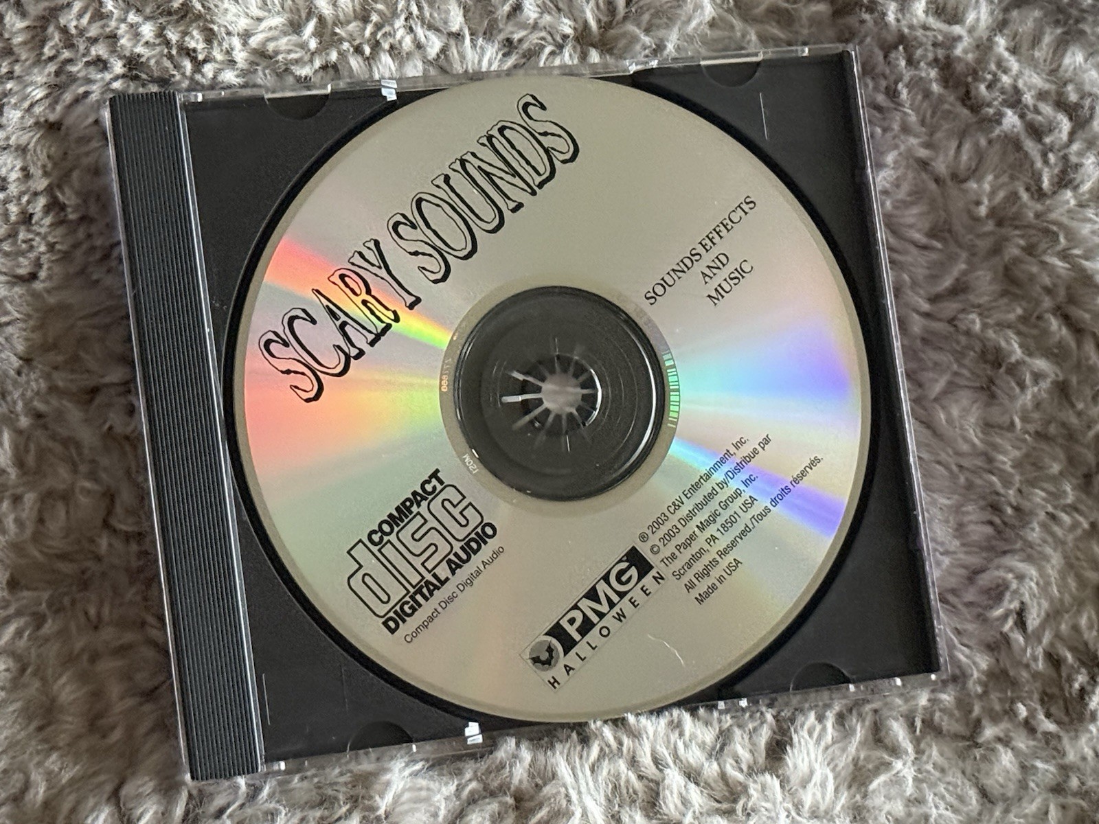2003 Scary Sounds CD ~ 75 Min Eery Collection Of Sounds! ~ Halloween CD ✨🎃✨