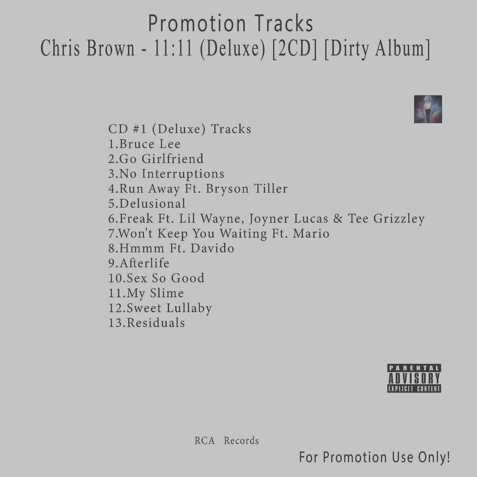 2 CD R&B/Soul.. White CD. Chris Brown – 1111 (Deluxe) [Dirty Album]