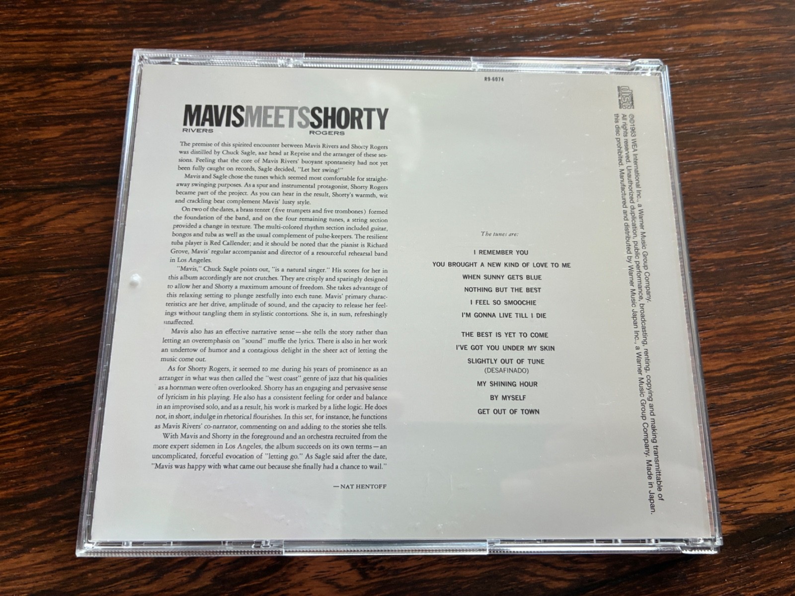 Mavis Rivers Meets Shorty Rogers – Japanese Reprise CD – RARE