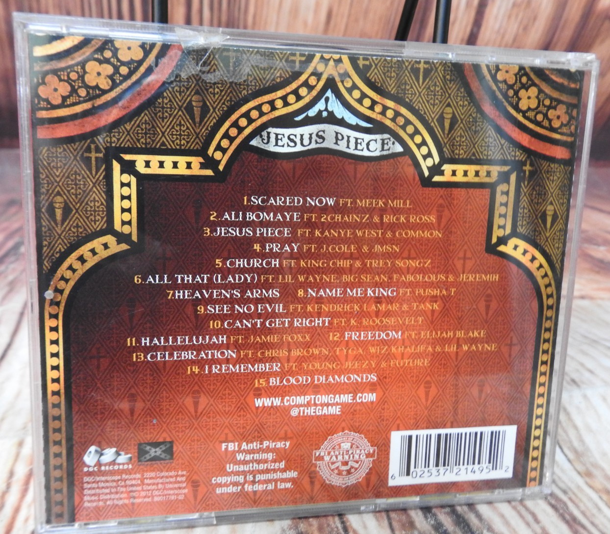 The Game: Jesus Piece (CD, 2012) PA Explicit