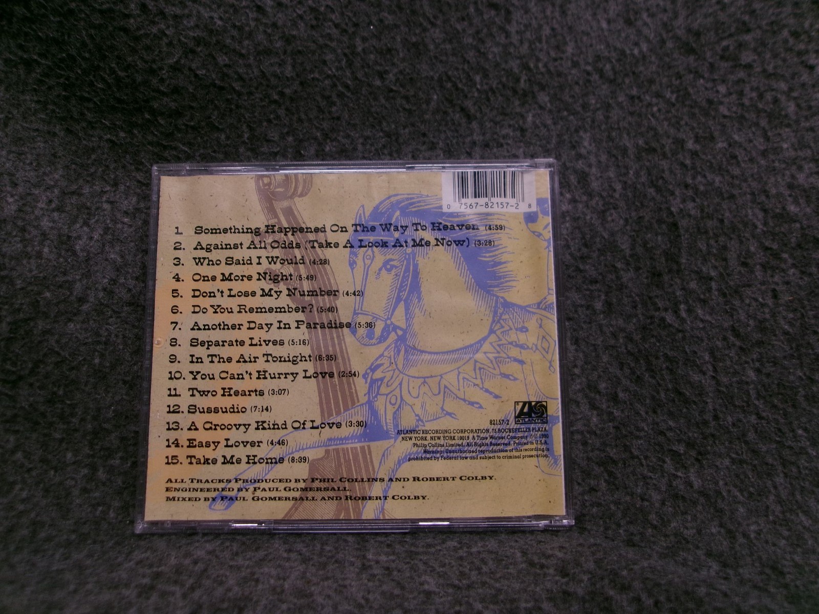 Phil Collins Serious Hits Live CD 1990 Pop Rock Live Album In The Air Tonight