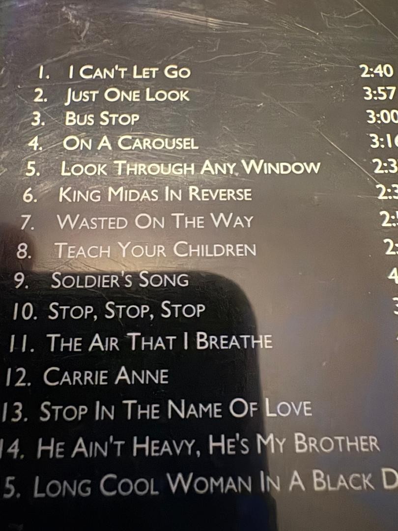 Hollies/Graham Nash live CD from 1983 Tour