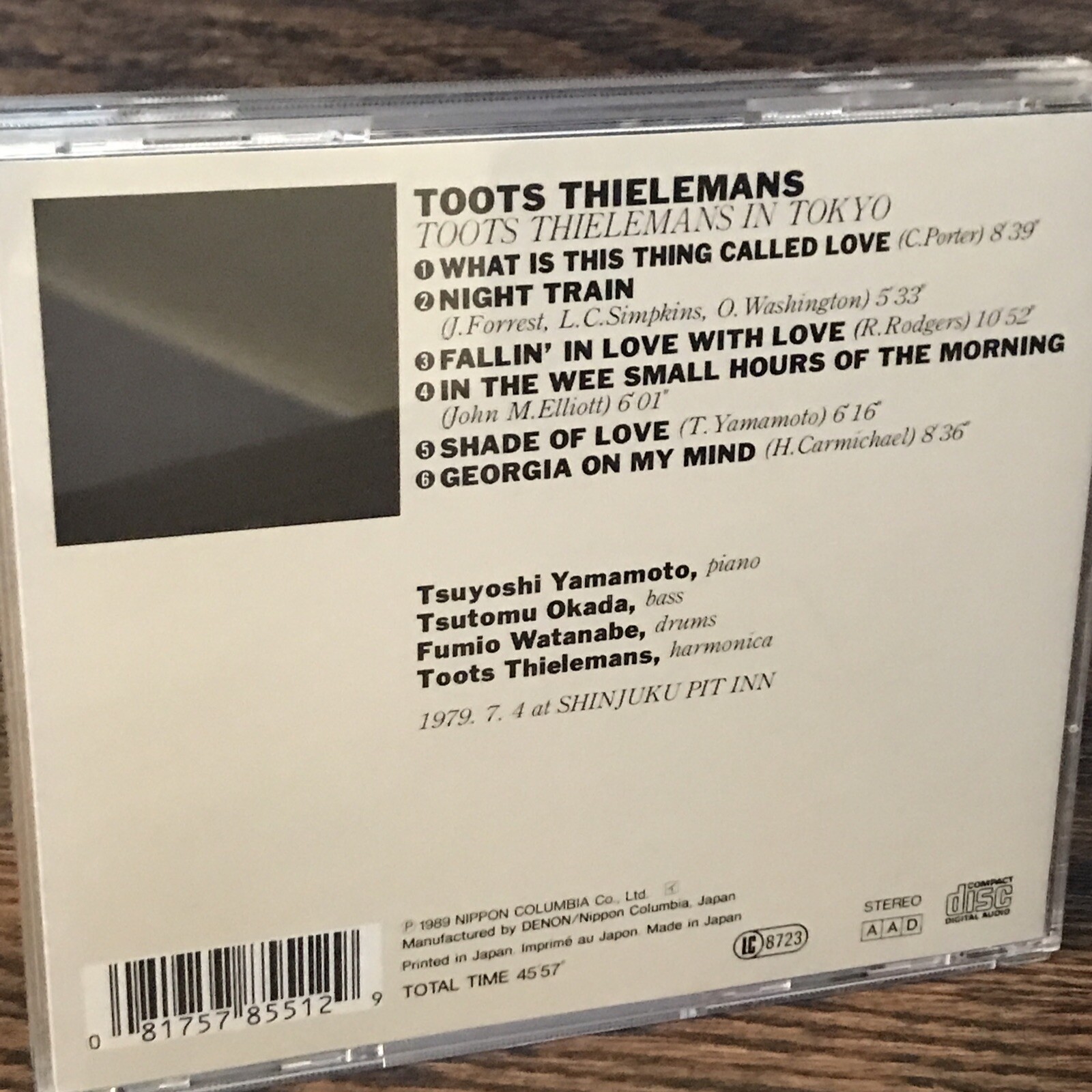Rare 2 toots thielemans cd’s – 1955 – 1978 (2003 CAN) & In tokyo (Japan 1989)