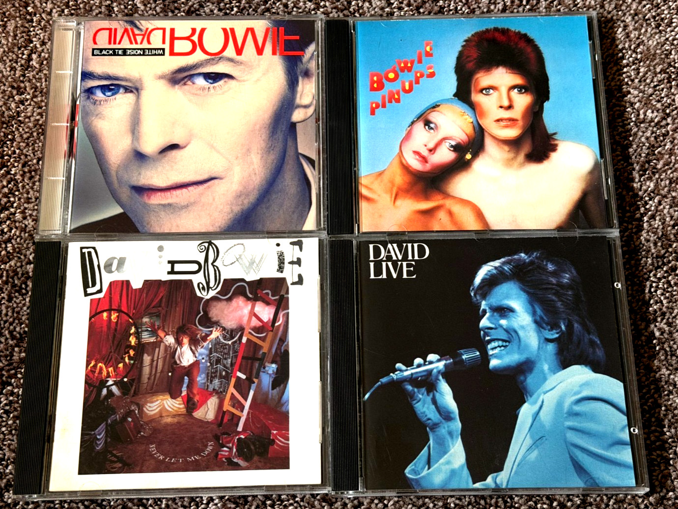 DAVID BOWIE~LOT OF 8 CDs 1970s 1980s British Glam Dance Rock FREE SHIPPING