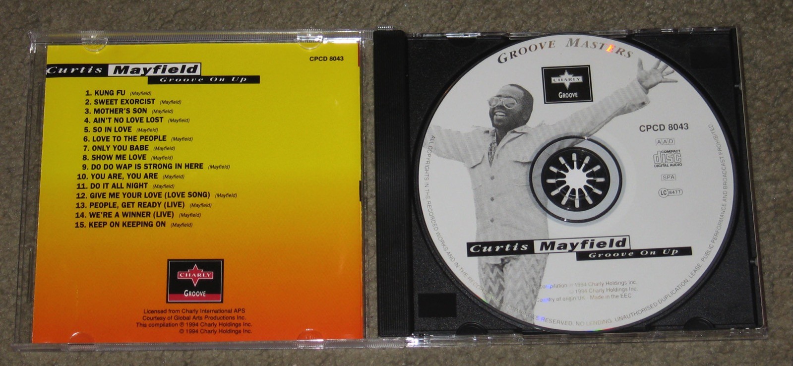 Curtis Mayfield – Groove On Up (CD, 1994, Charly Records (UK))
