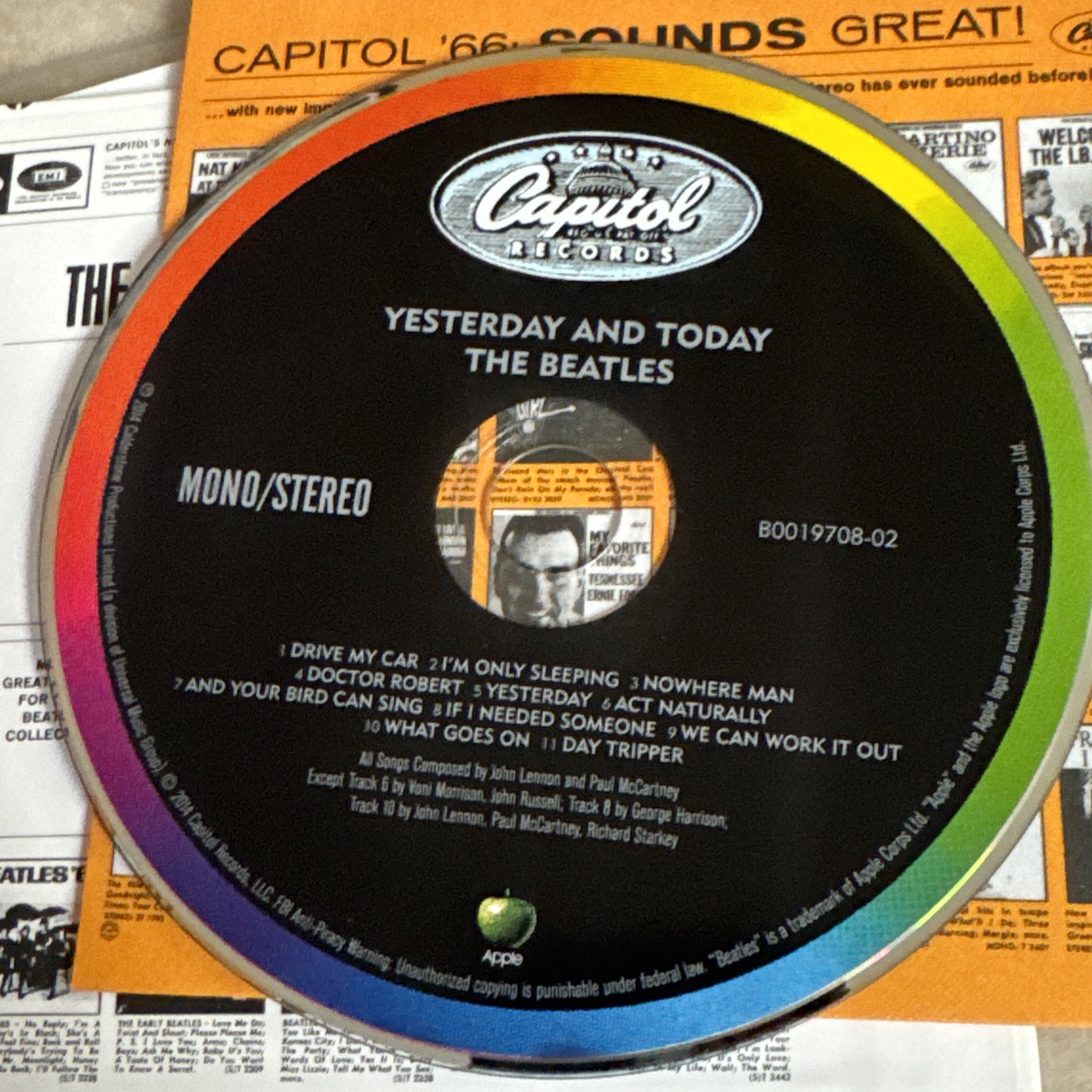 THE BEATLES YESTERDAY AND TODAY CD MINI LP SLEEVE 2014 LIMITED EDITION RARE