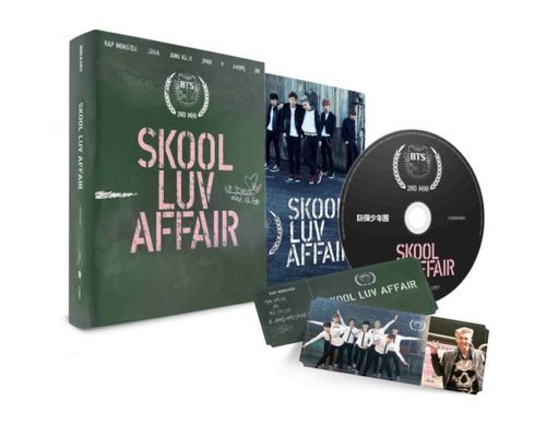 BTS [SKOOL LUV AFFAIR] 2nd Mini Album CD+115p Photo Book+Photo Card K-POP SEALED