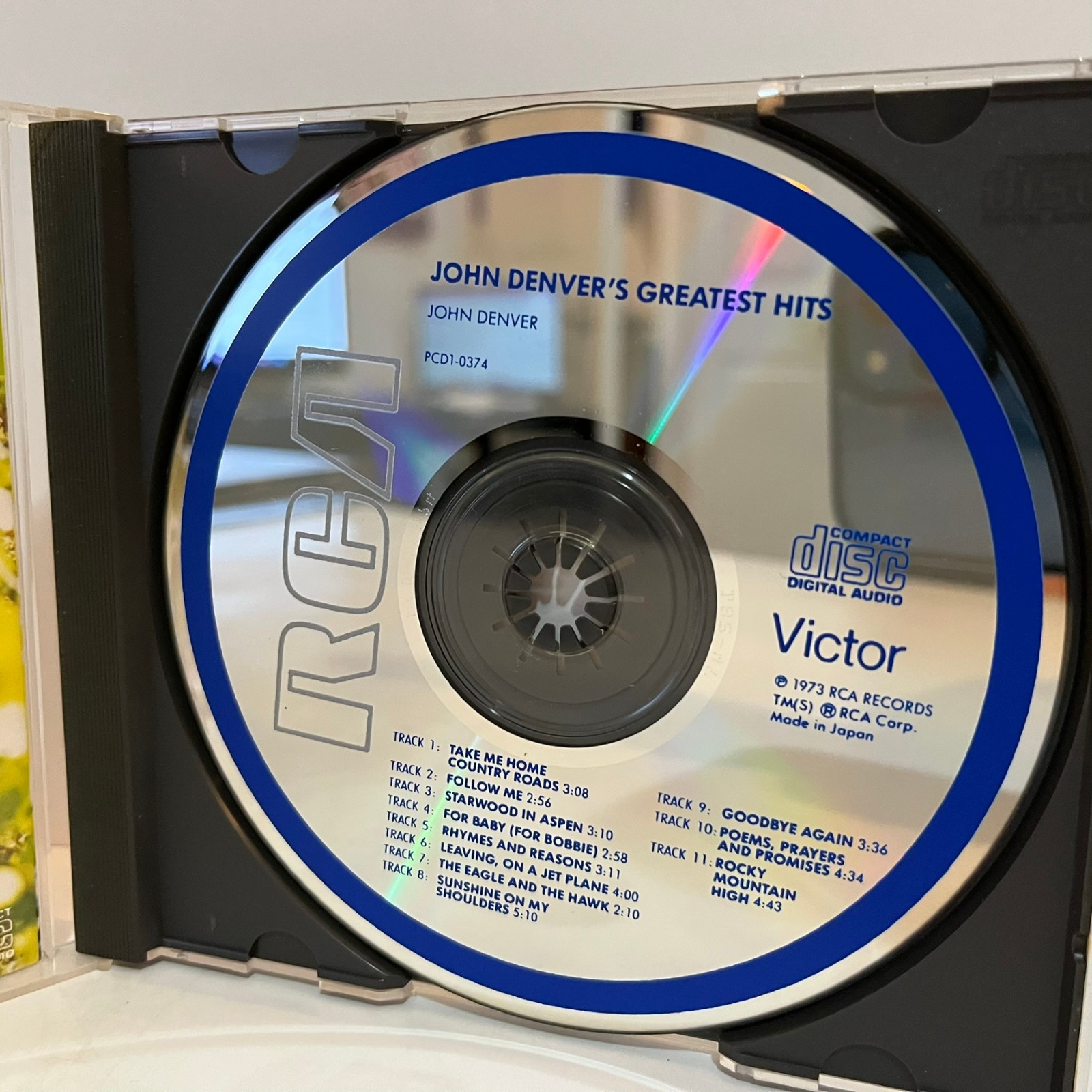 JOHN DENVER – Greatest Hits (Japan) – Compact Disc CD – Excellent Cond.