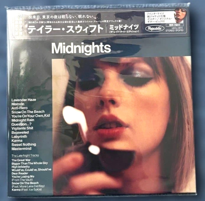 Taylor Swift Midnights The Late Night Edition Japan Limited CD New Sealed